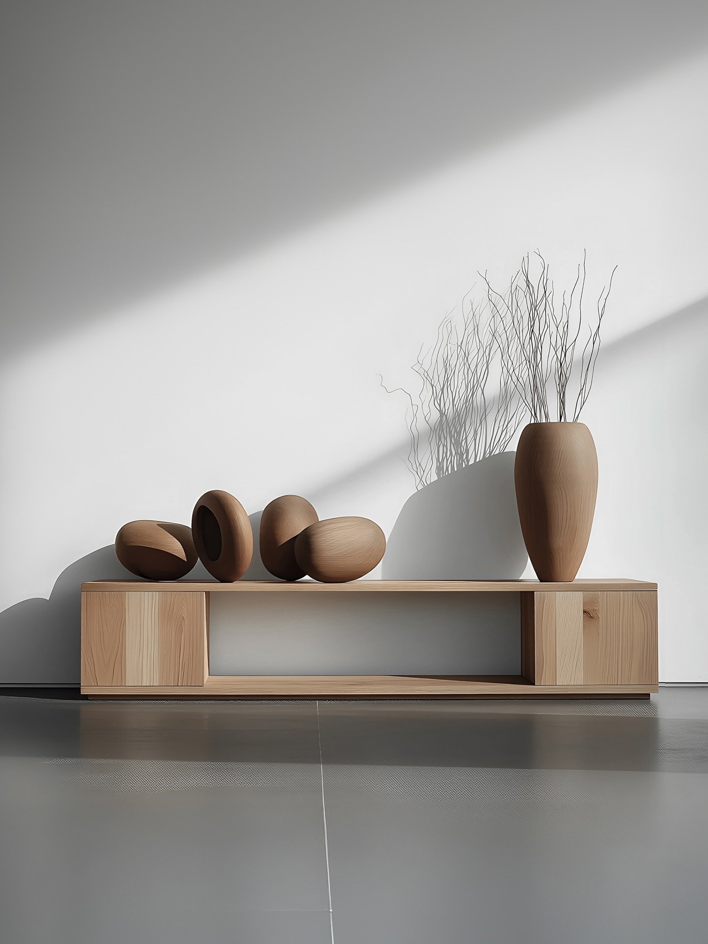 In the Sereno Collection, the storage units are designed to bring tranquility to your space. The minimalist approach and natural materials create a calming environment, perfect for organizing your home in style.

&mdash;
For inquiries, contact sales@