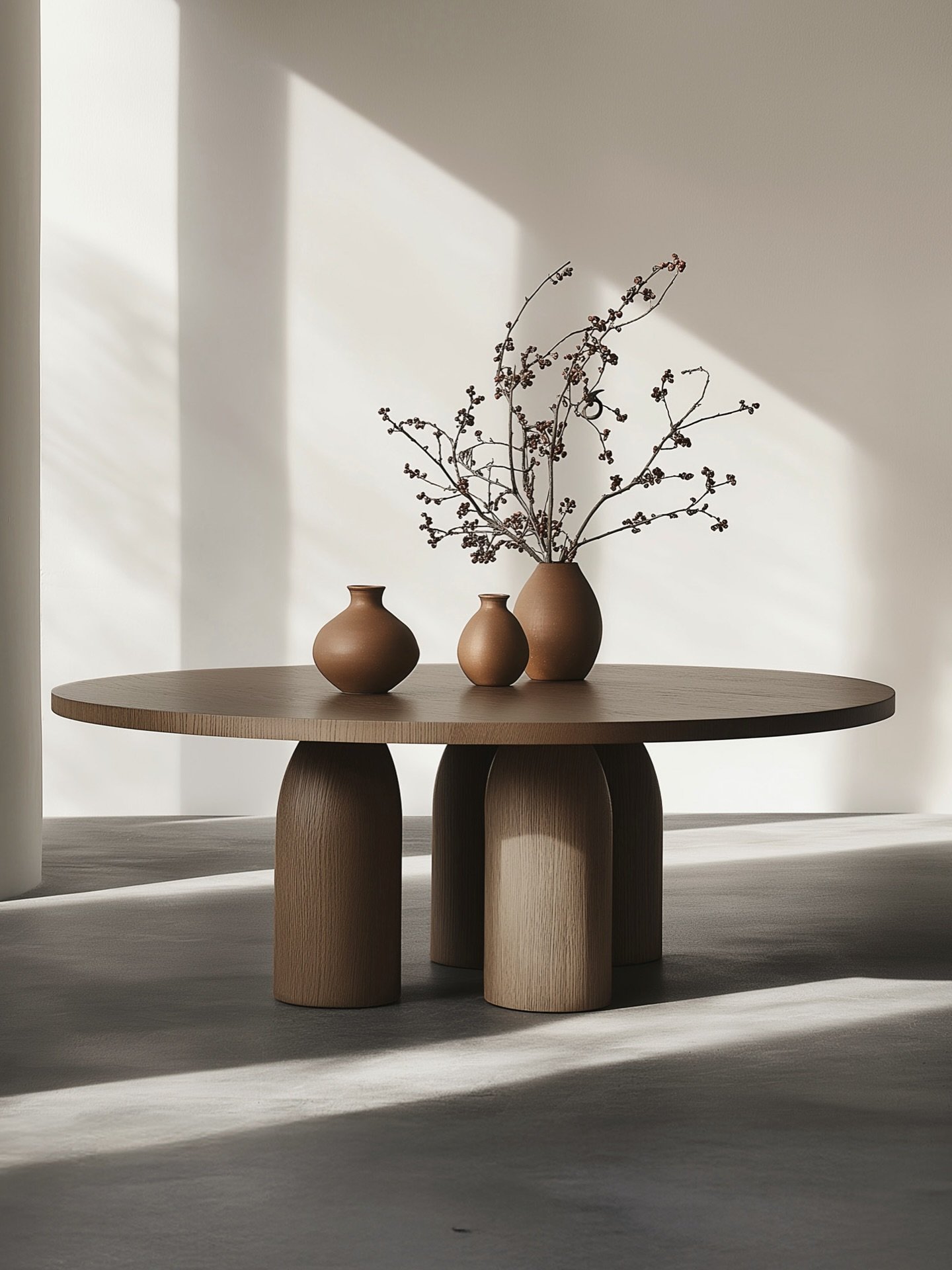 The Scarpa Dining Table is a testament to Scarpa&rsquo;s attention to detail. The vertical lines on the base add depth and texture, while the smooth top offers a sleek surface for dining, combining aesthetics and functionality.

&mdash;
For inquiries