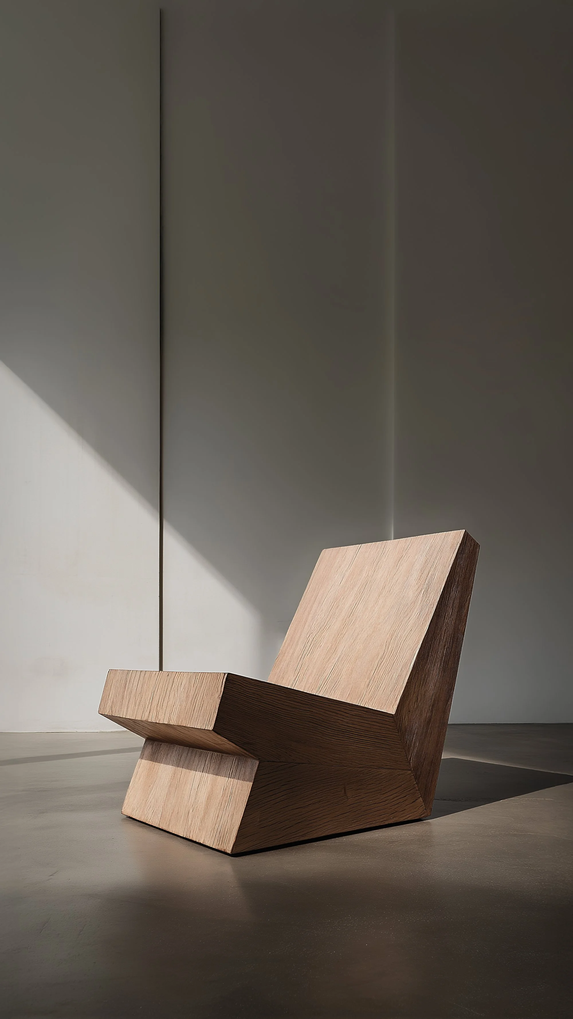 Modern Chair Solid Oak Sculptural Form Muted by Joel Escalona No31 — 3.jpg