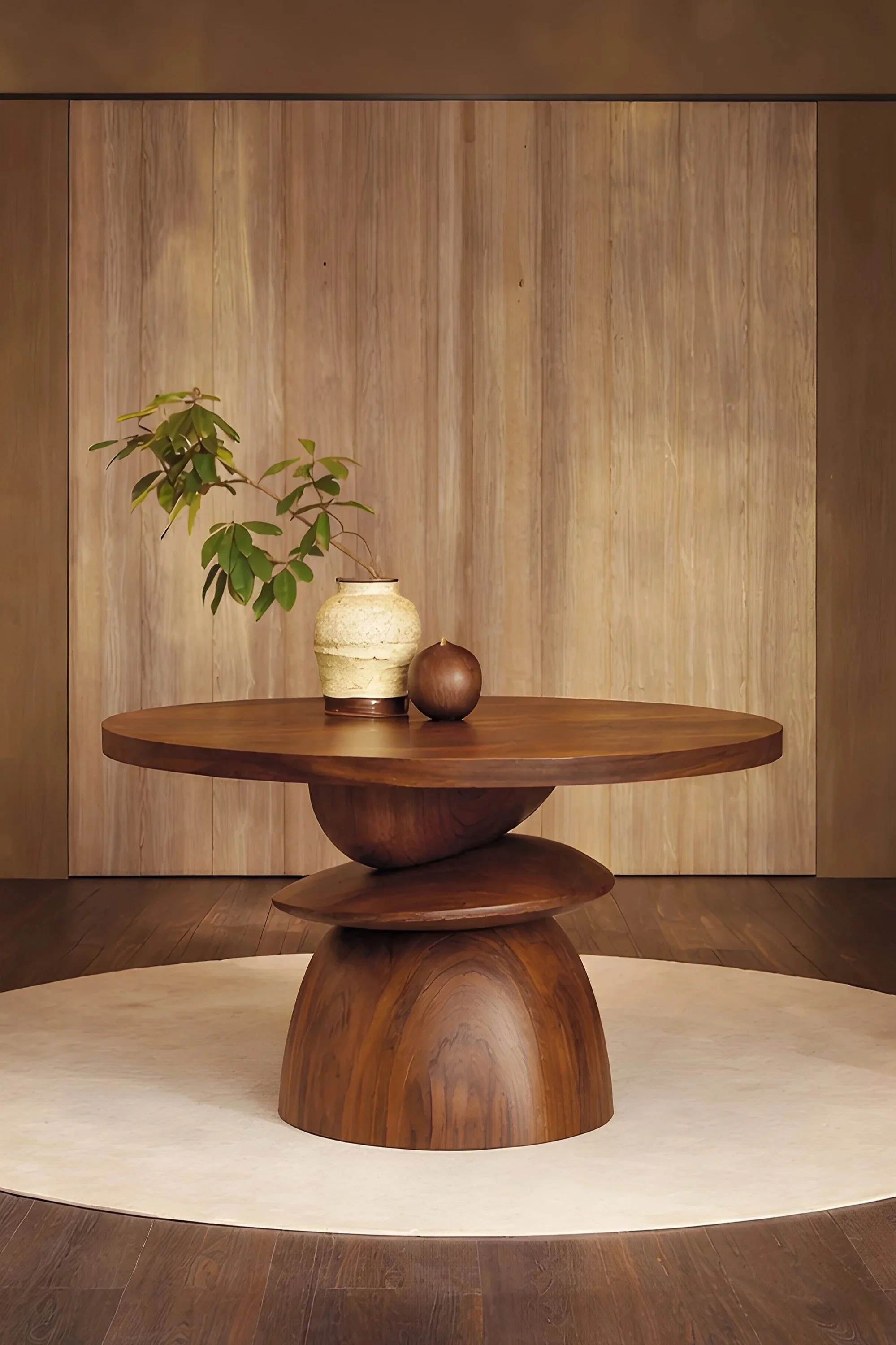 Socle 24 Table in Walnut