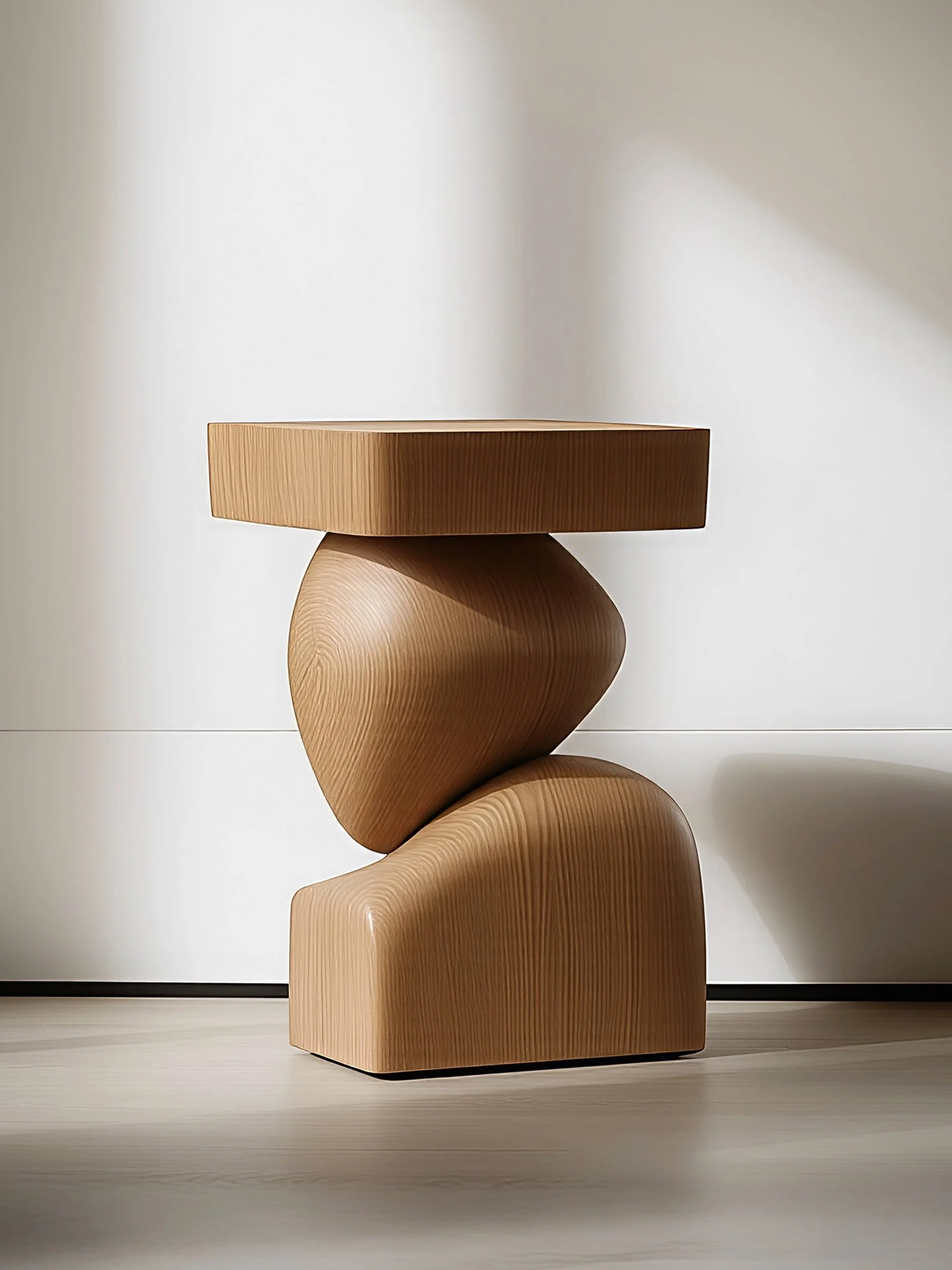 Socle side table anchors a living room by acting as both surface and object, holding the space with quiet solidity.

Designed and made in Mexico City. www.nono.mx 
#nonofurniture #joelescalona #mexicandesign #sculpturalfurniture