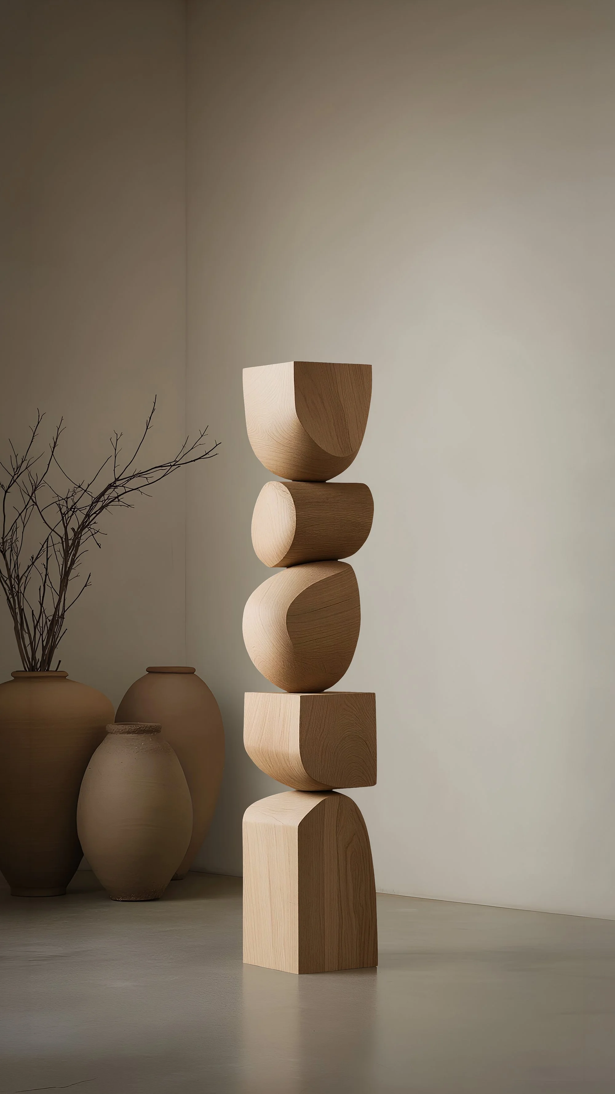Still Stand No103 Abstract Light Solid Wood Totem by NONO Modern Design — 2.jpg