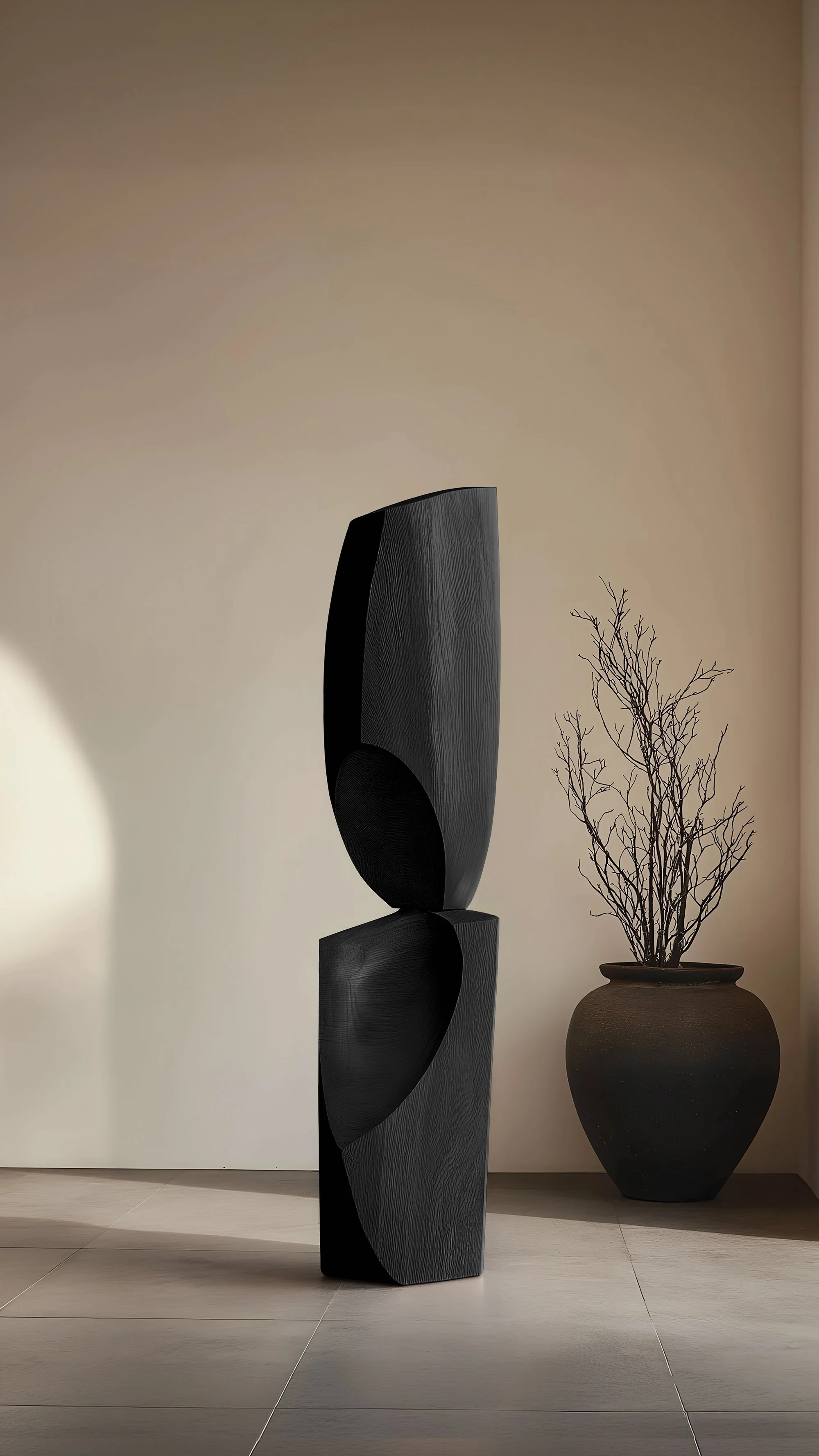 Still Stand No111 Organic Standing Sculpture in Natural Solid Wood — 5.jpg