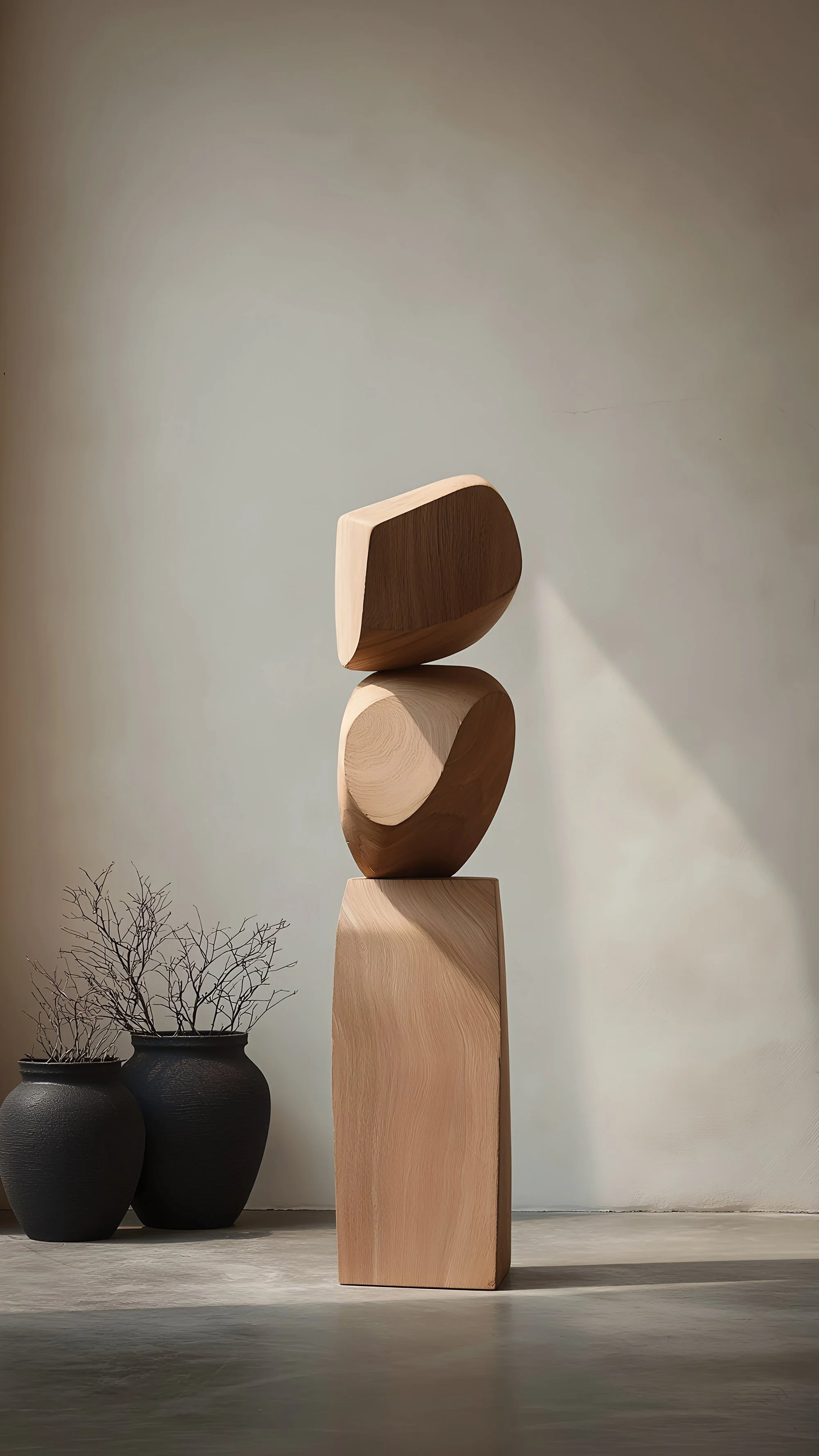 Modern Light Wood Sculpture by NONO Still Stand No120 Collection — 2.jpg