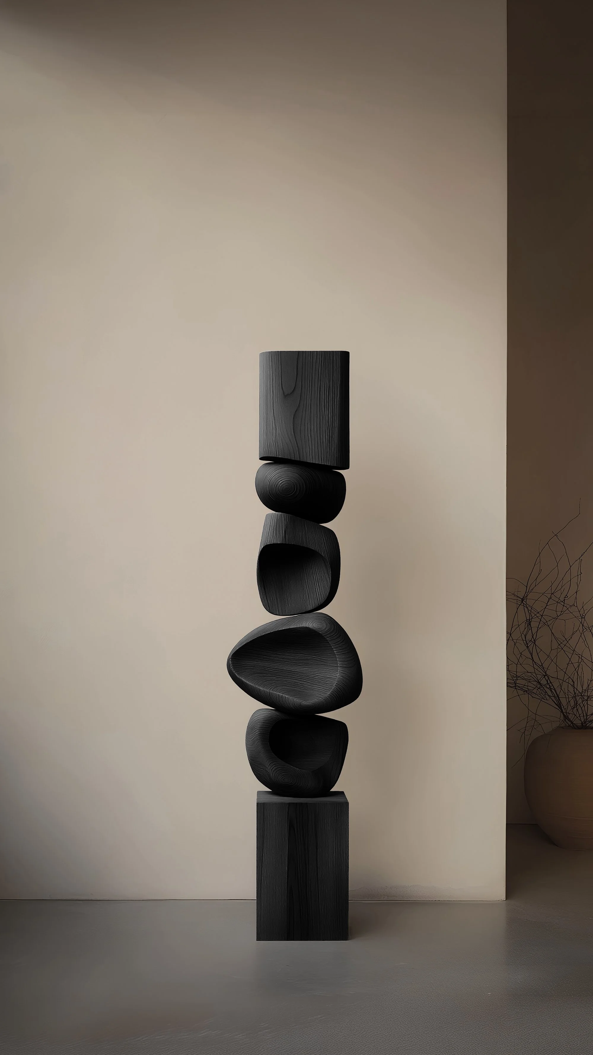 Still Stand No141 Modern Light Wood Totem with Organic Shape — 5.jpg