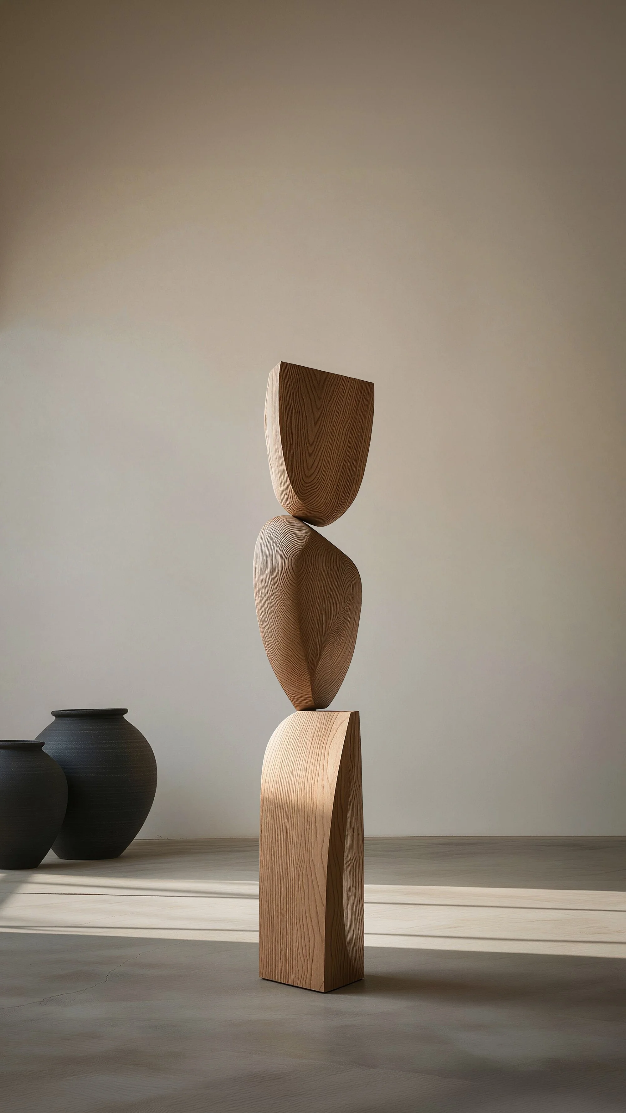 Elegant Light Wood Sculpture by Joel Escalona Still Stand No148 — 2.jpg