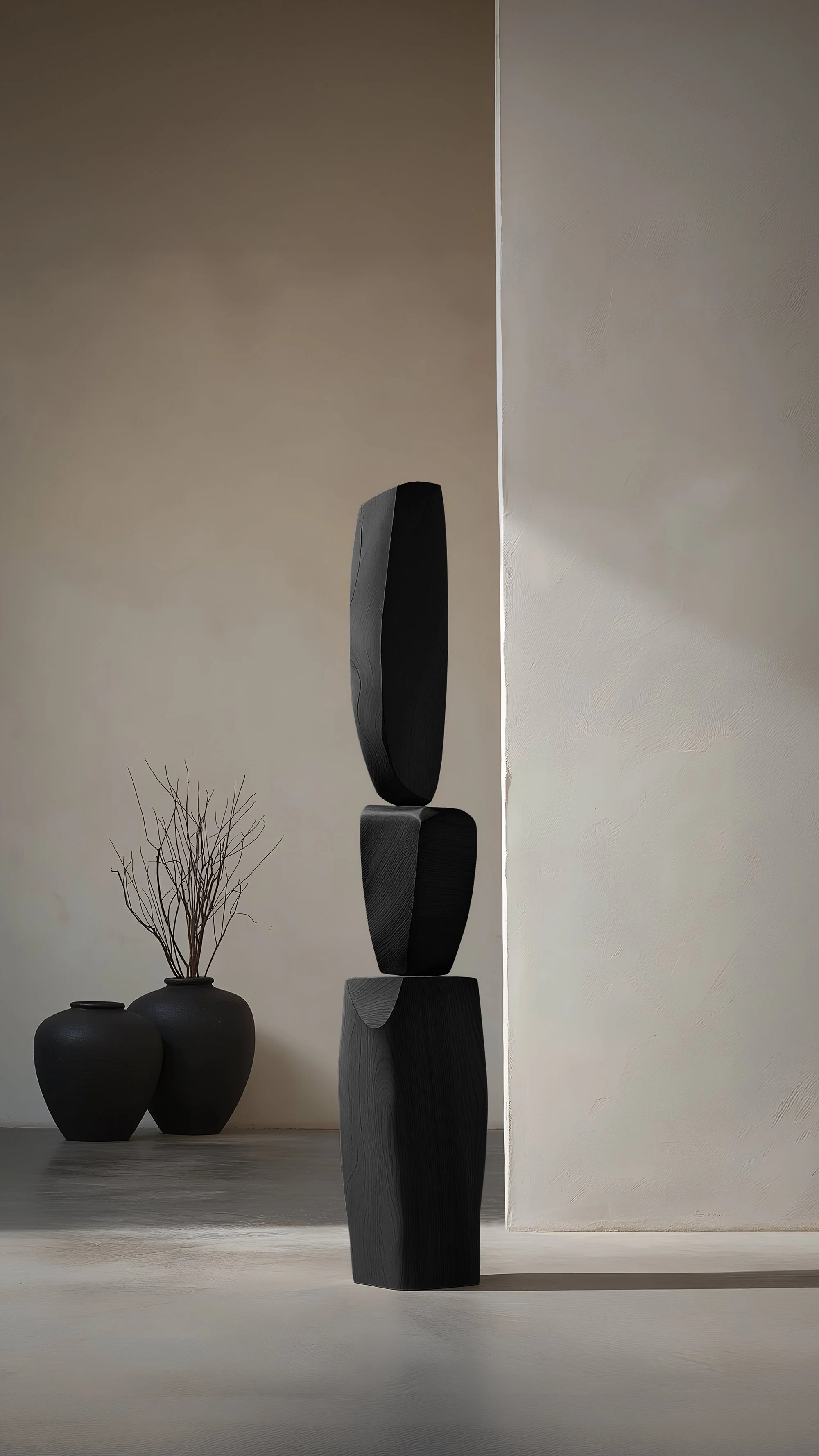 Still Stand No149 Modern Abstract Standing Sculpture in Oak Wood — 5.jpg
