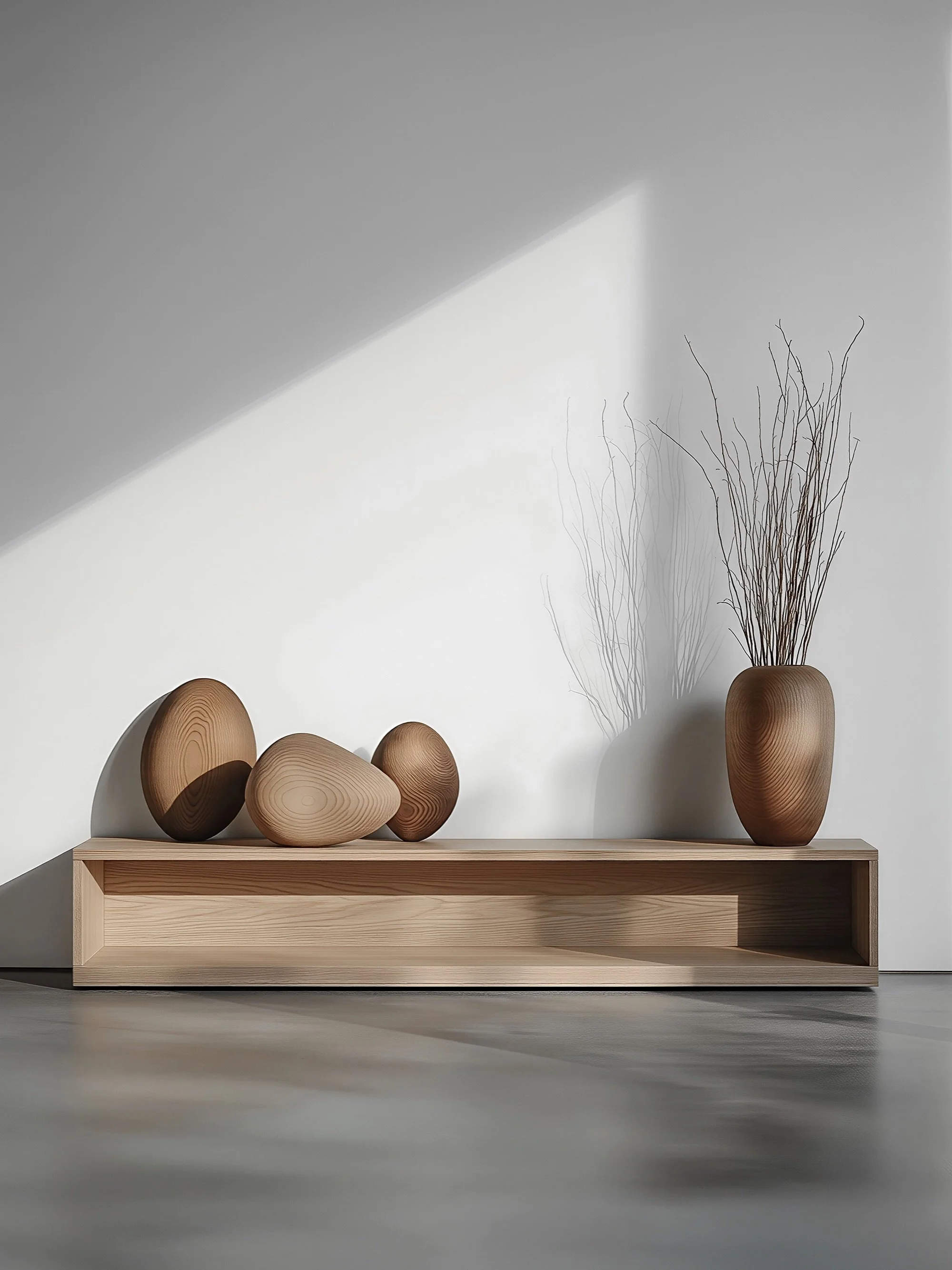Sereno is calm, minimal, and already complete. The sculptural wood detail showed up, sat down, and politely ended the styling conversation.

#console #customfurniture #interiordesign