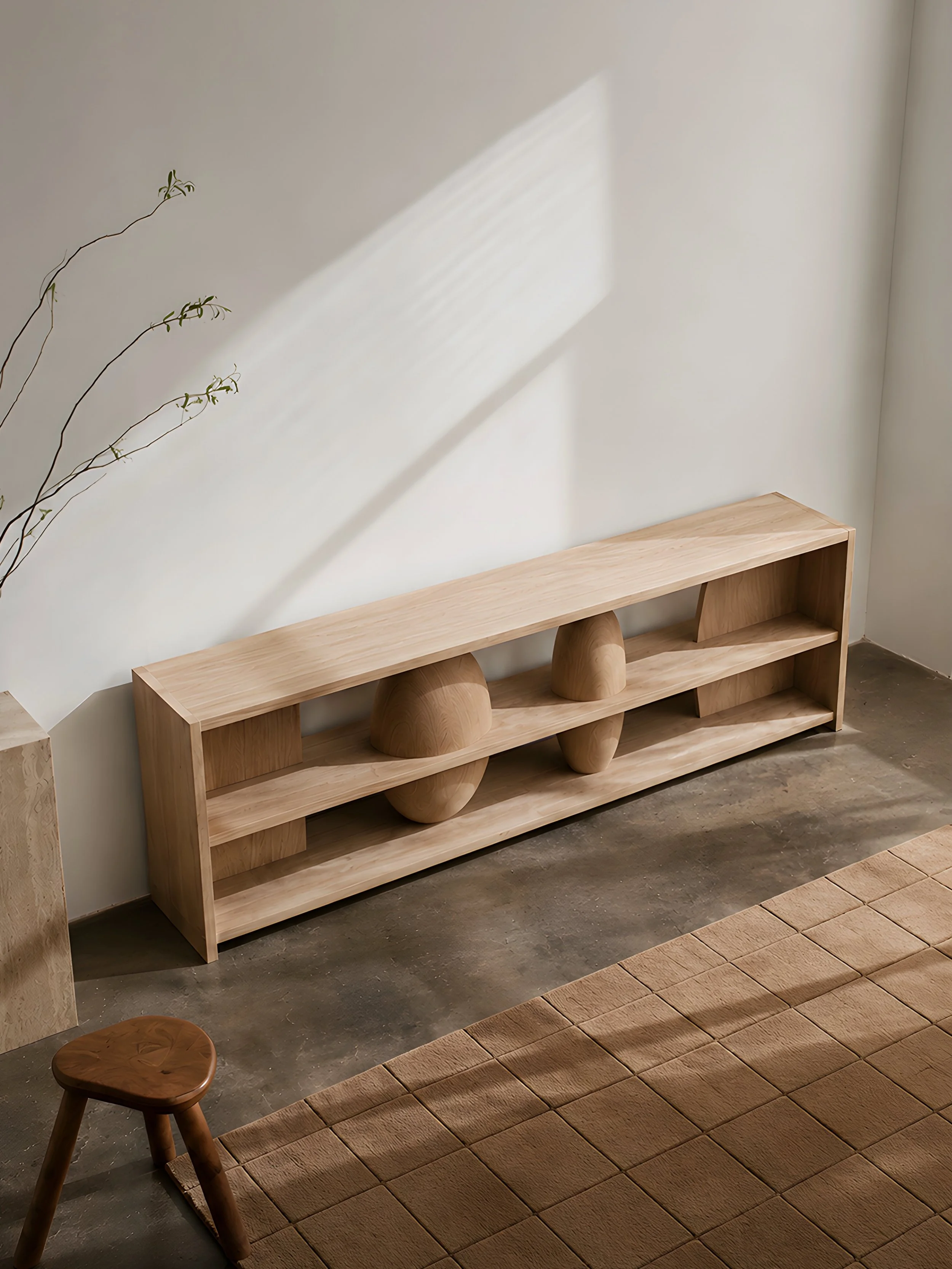 The Sereno Console Table is intentionally minimal. This gives us fewer things to make and significantly more things to stare at.

 #console #solidwood #designstudio