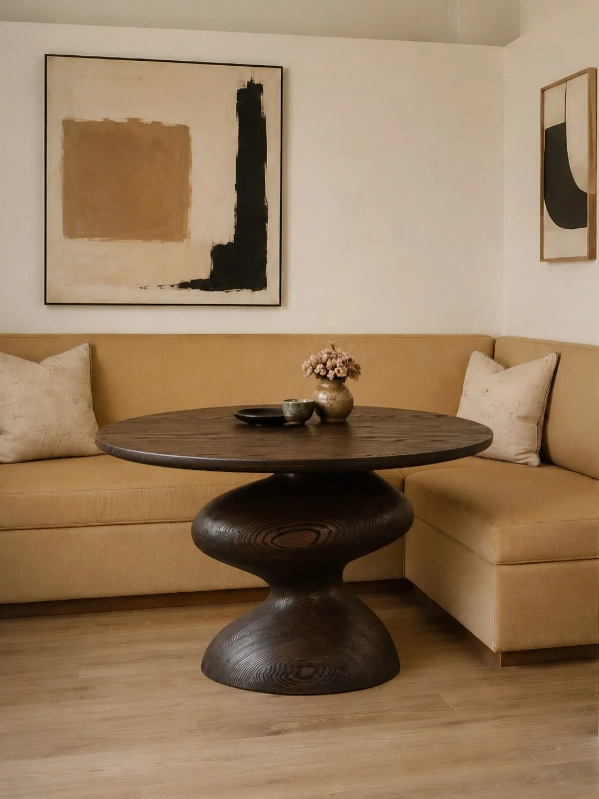 The strength of Socle 23 comes from how little it needs, using scale, silhouette, and concentrated volume to hold the composition together.

#diningtable #furnituredesign #interiordesign