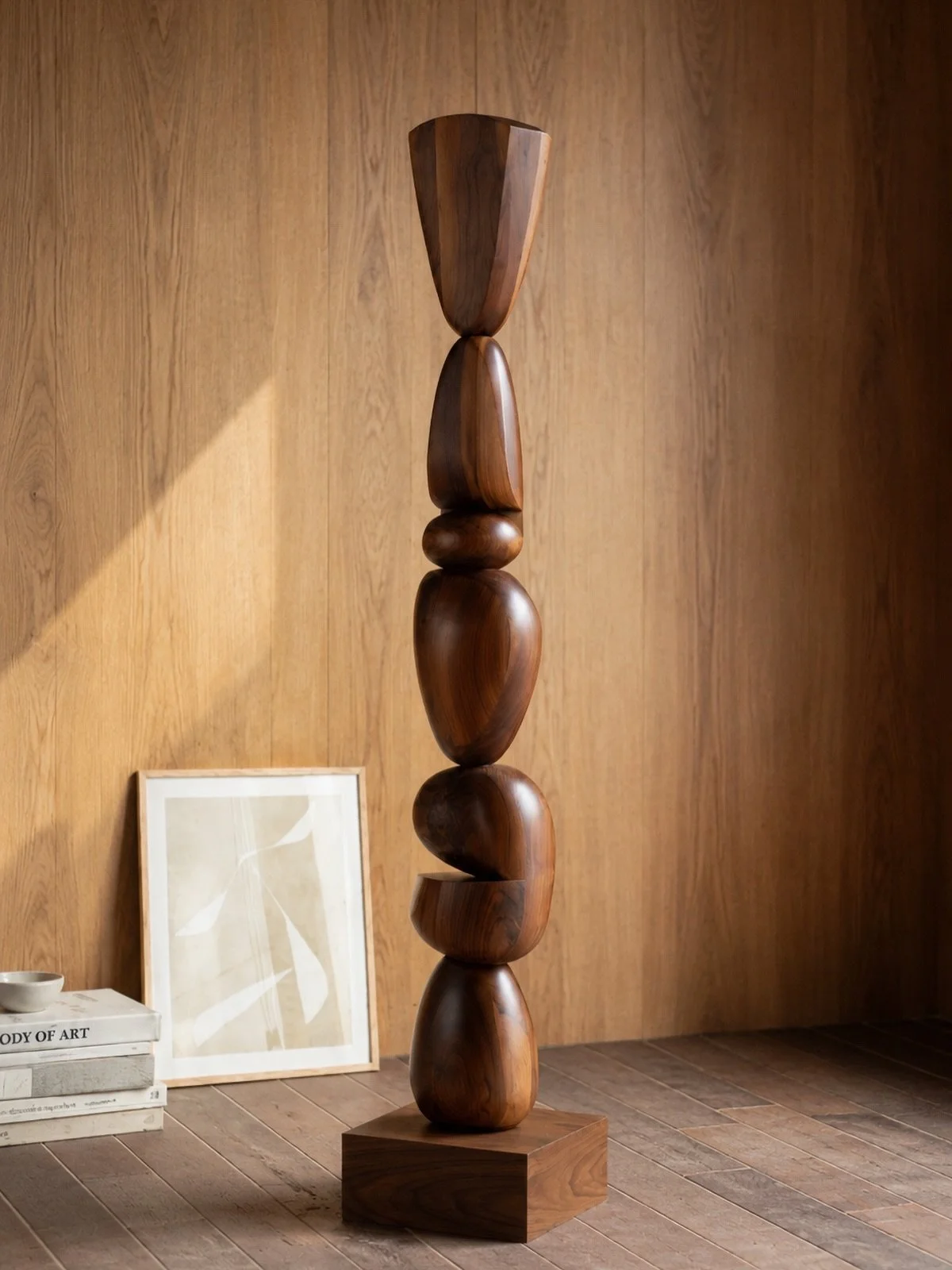 This Still Stand sculpture in solid walnut depends on careful control of its softer geometry, where every curve affects the balance of the whole composition.

By @joelescalona  #sculpture #solidwood #designstudio