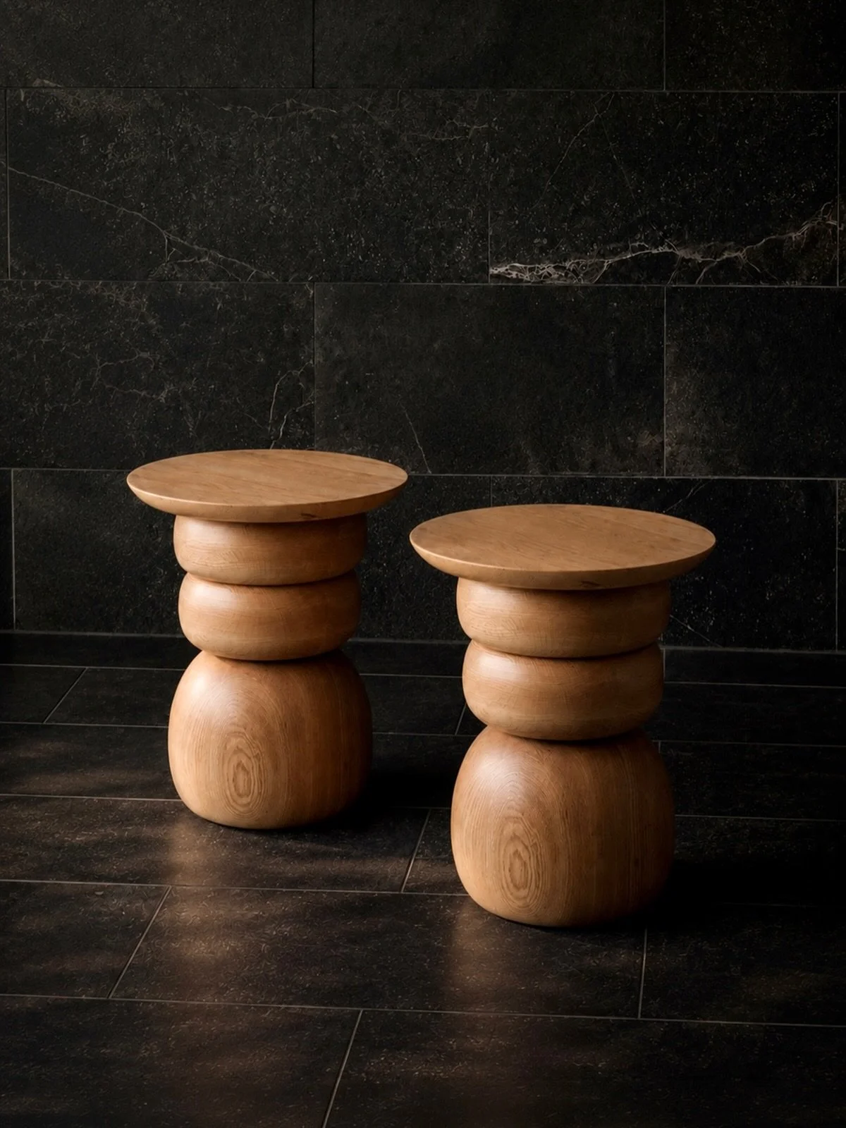 Producing Socle as a pair in red oak means every dimension and surface has to repeat precisely from one table to the next.

#Sidetable #woodworking #architecturaldetail