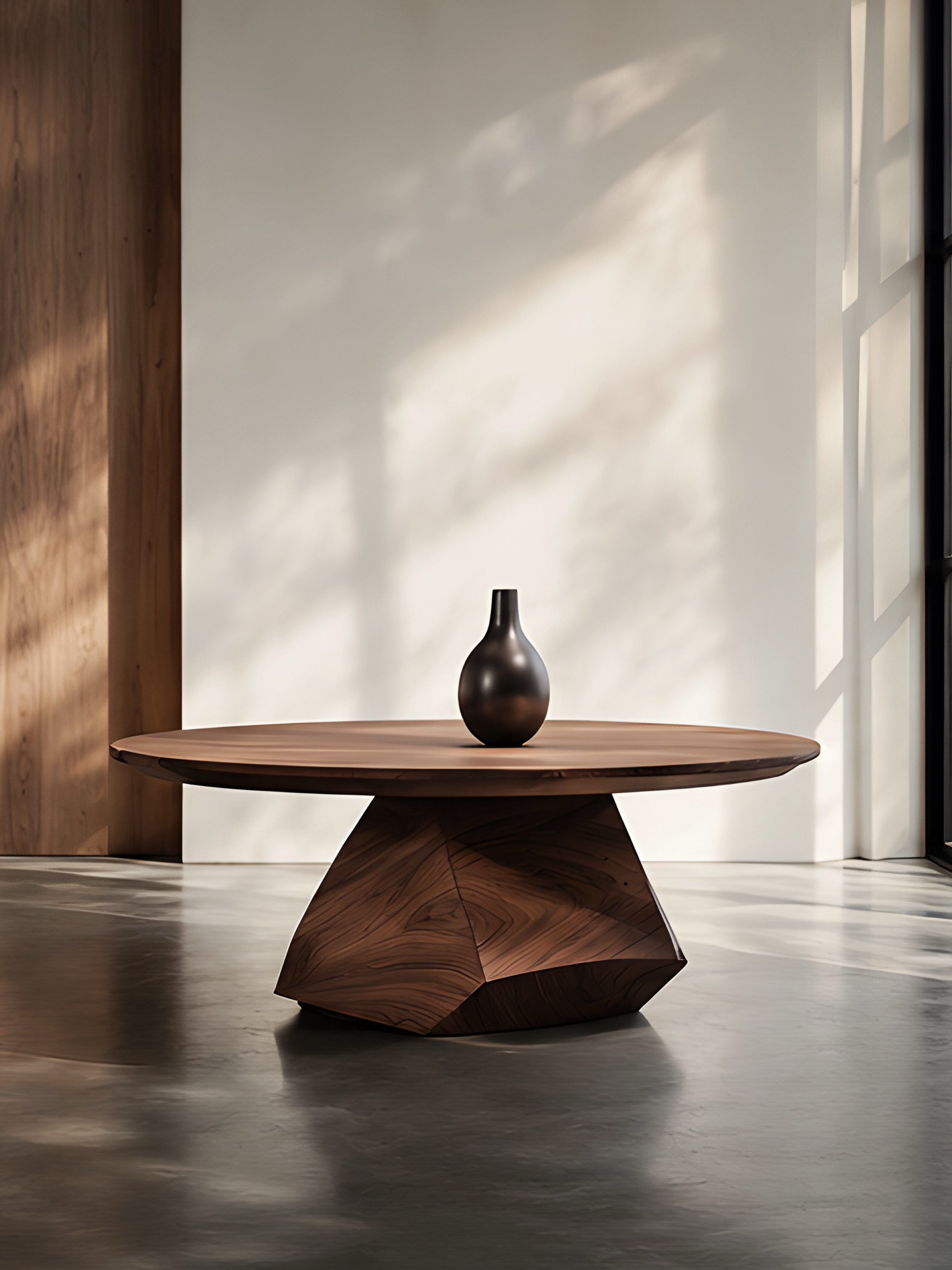 Solace in walnut feels warmer and more grounded, with the natural grain giving depth to its irregular silhouette.

#coffeetable #furnituredesign #interiordesign