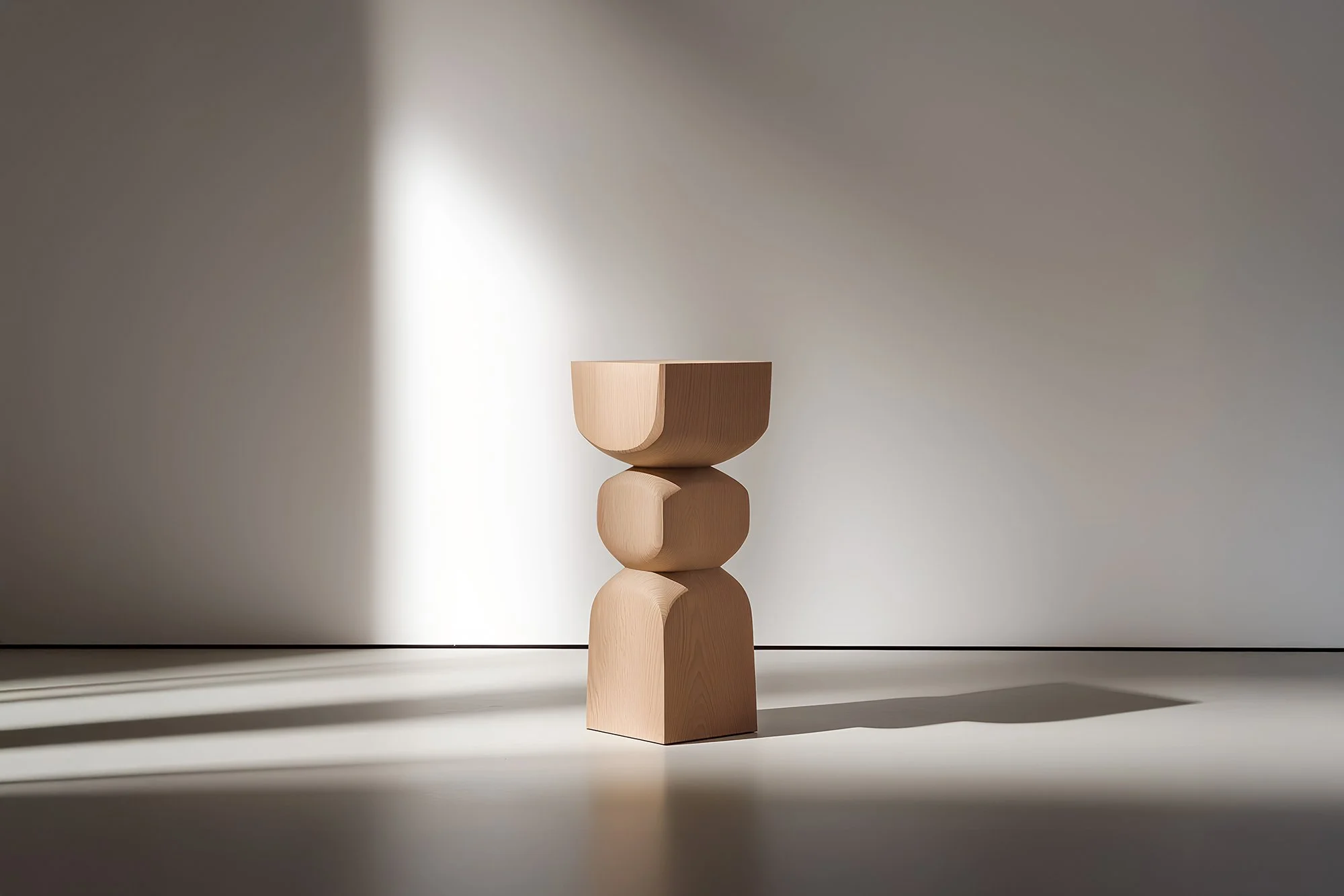 Contemporary Wooden Socle No104 Side Table, Designed by Joel Escalona — 2.jpg