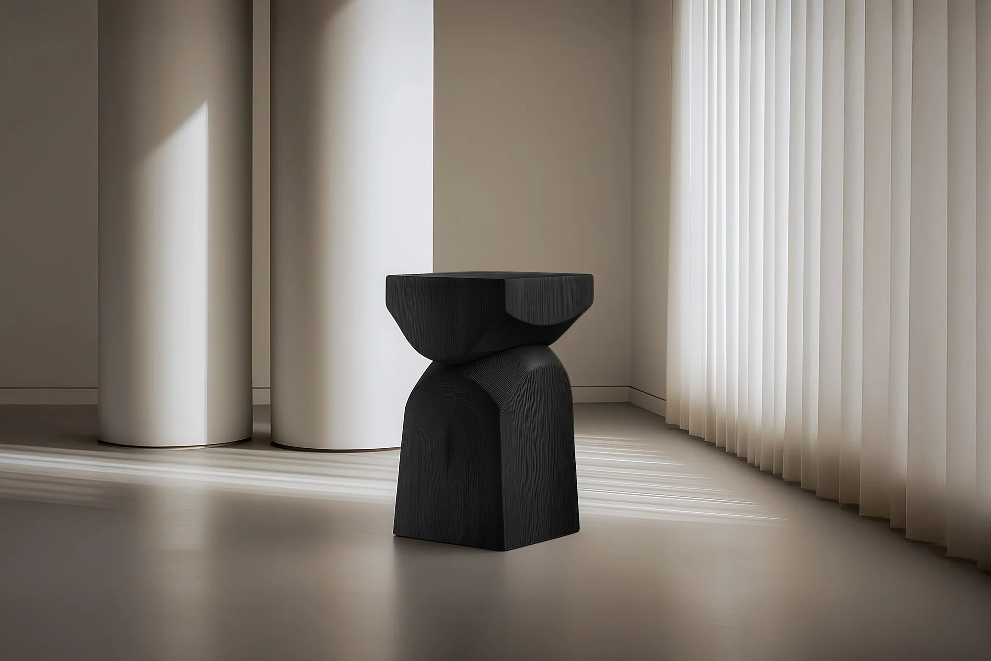 Wooden Side Table Socle No116, Minimal Interior Design by Joel Escalona — 5.jpg