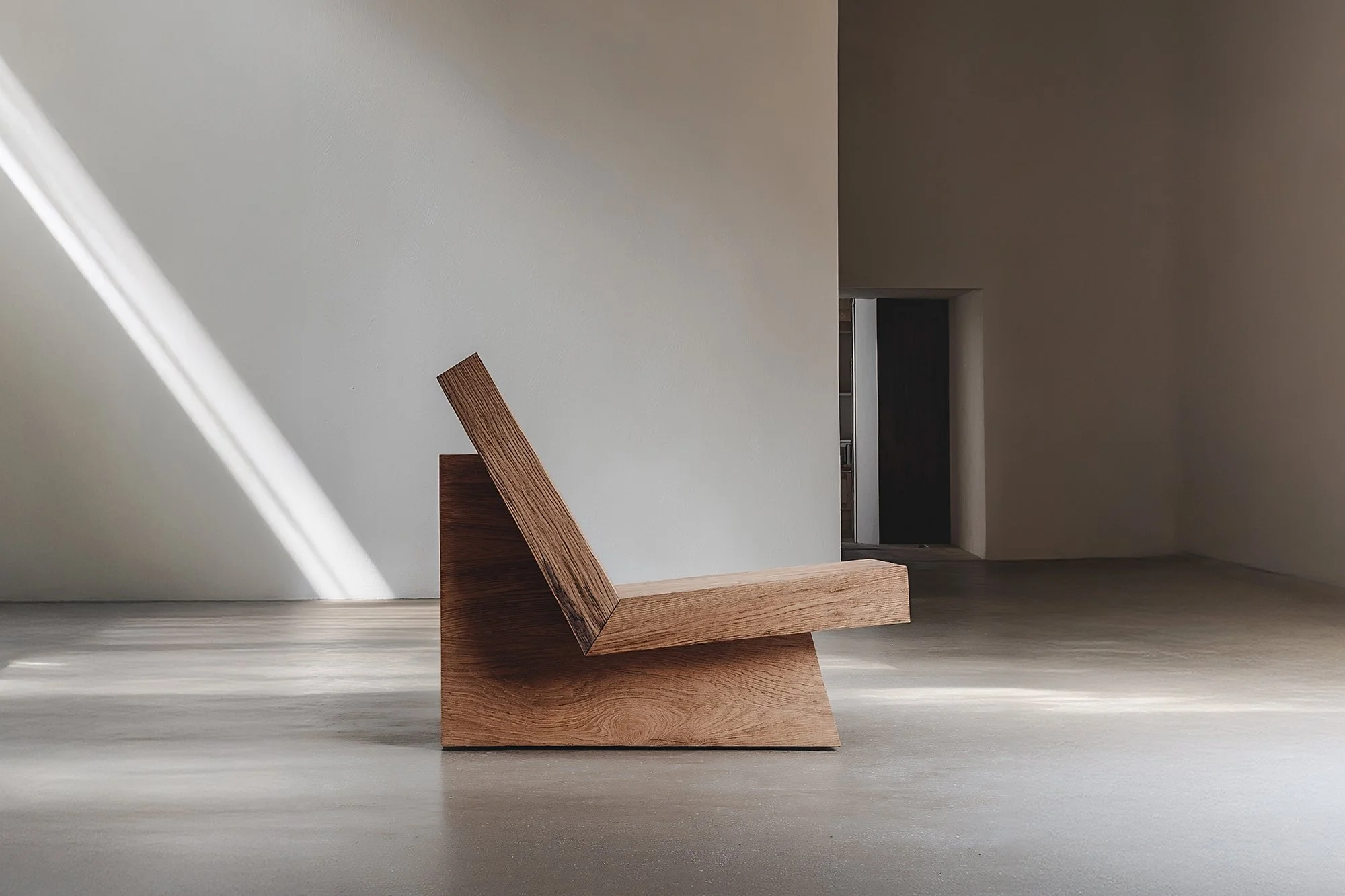 Muted by NONO No34 Solid Wood Chair Timeless Brutalist Aesthetic — 4.jpg