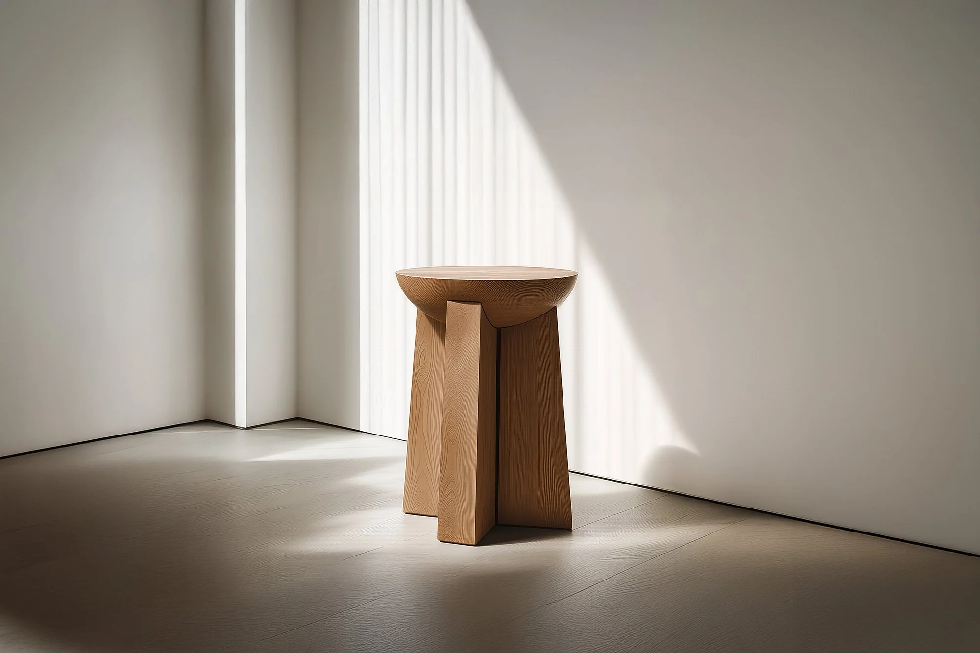 Wooden Stool Socle No93, Contemporary Minimal Furniture by NONO — 2.jpg