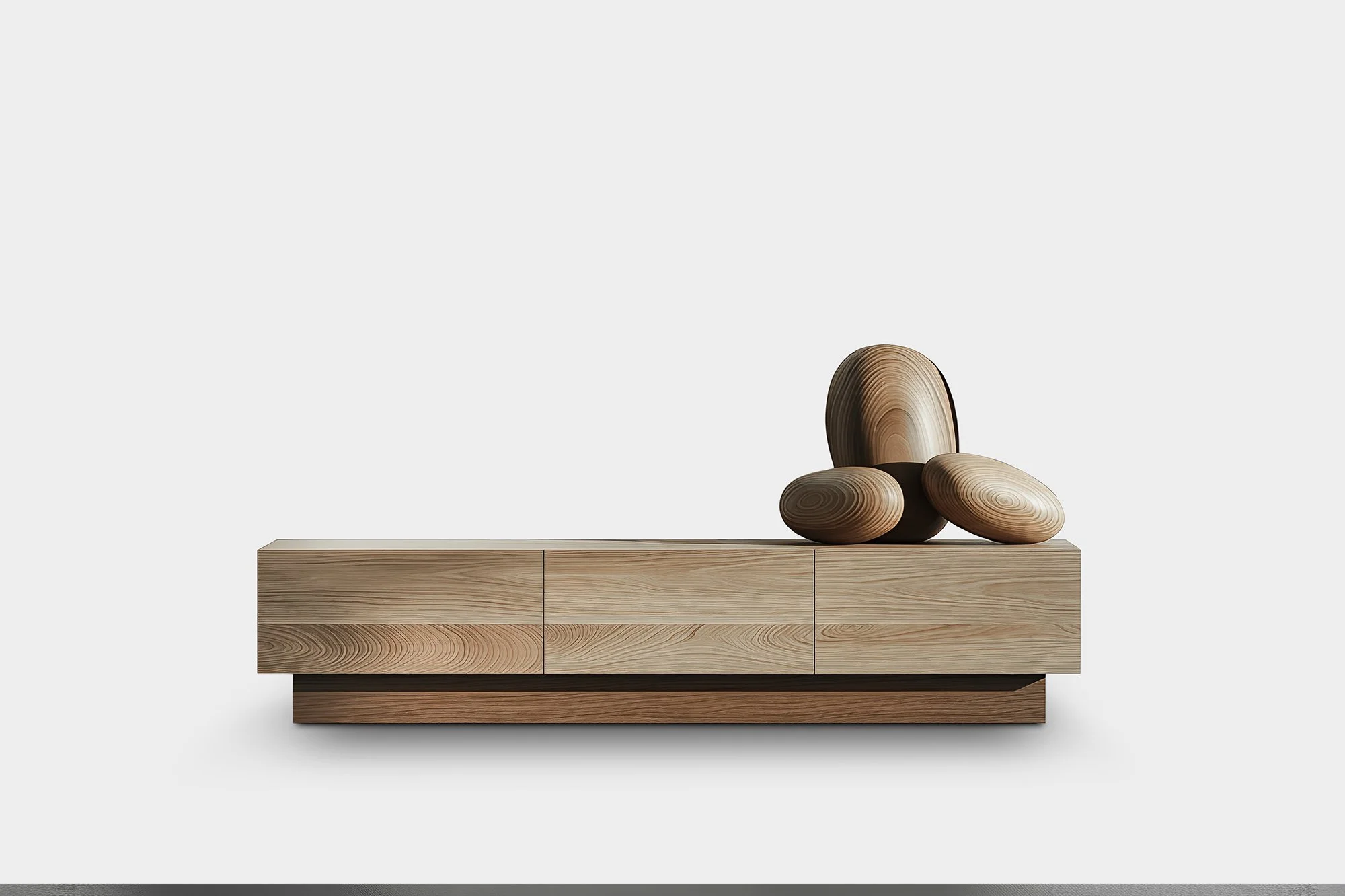 Solid Wood Console Table, Sereno No55 Minimal Design by Joel Escalona — 1.jpg