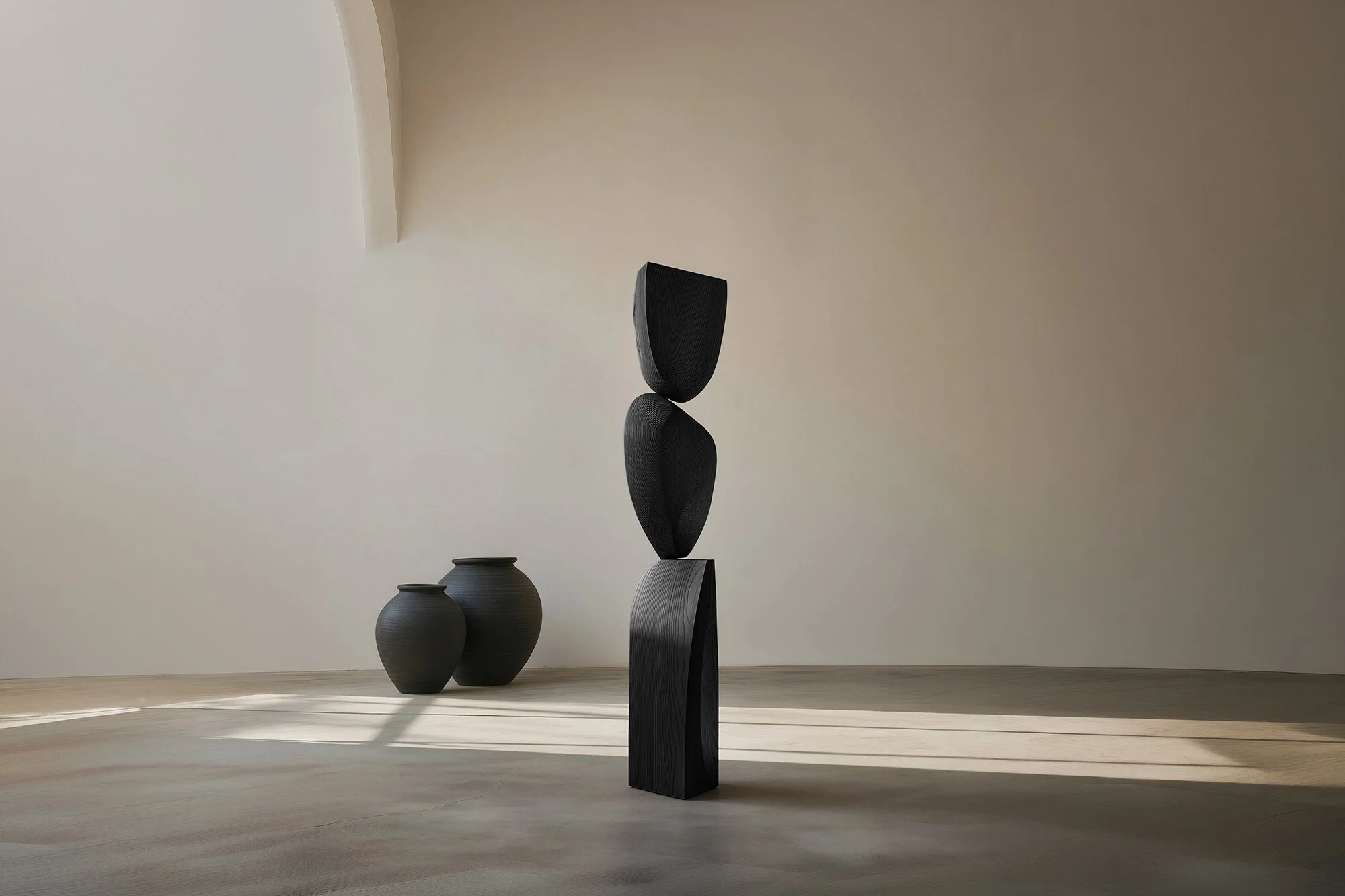 Elegant Light Wood Sculpture by Joel Escalona Still Stand No148 — 6.jpg