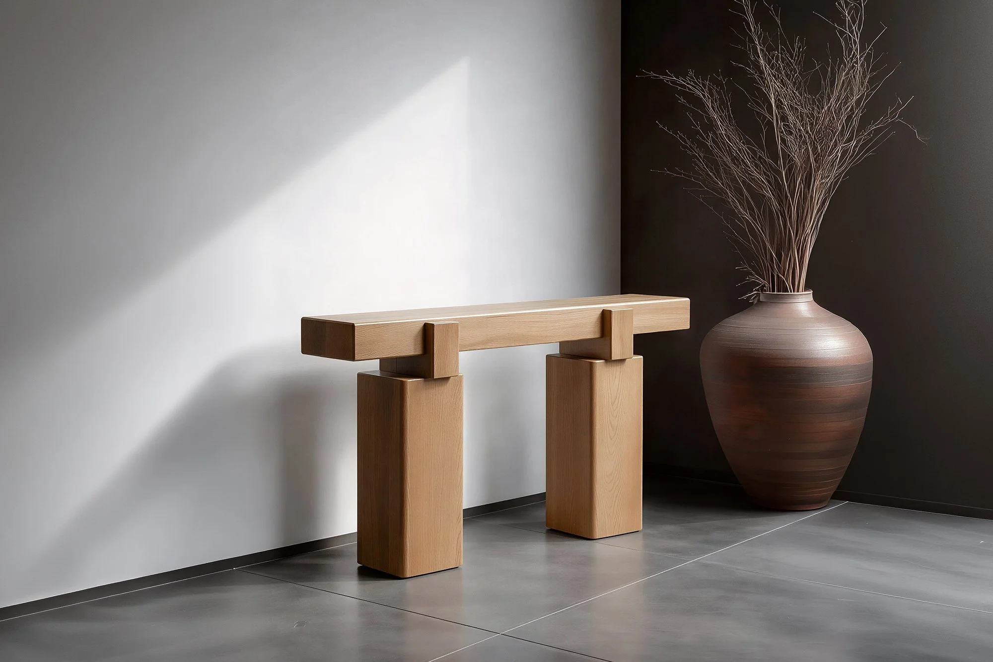Socle No39 Architectural Console by NONO in Solid Wood — 3.jpg