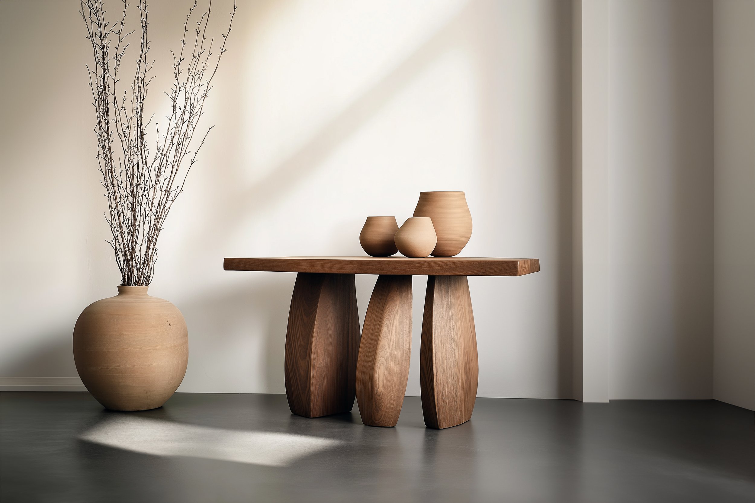 Solace No5 Console Table – Pebble-Like Legs in Wood, by NONO — 2.jpg