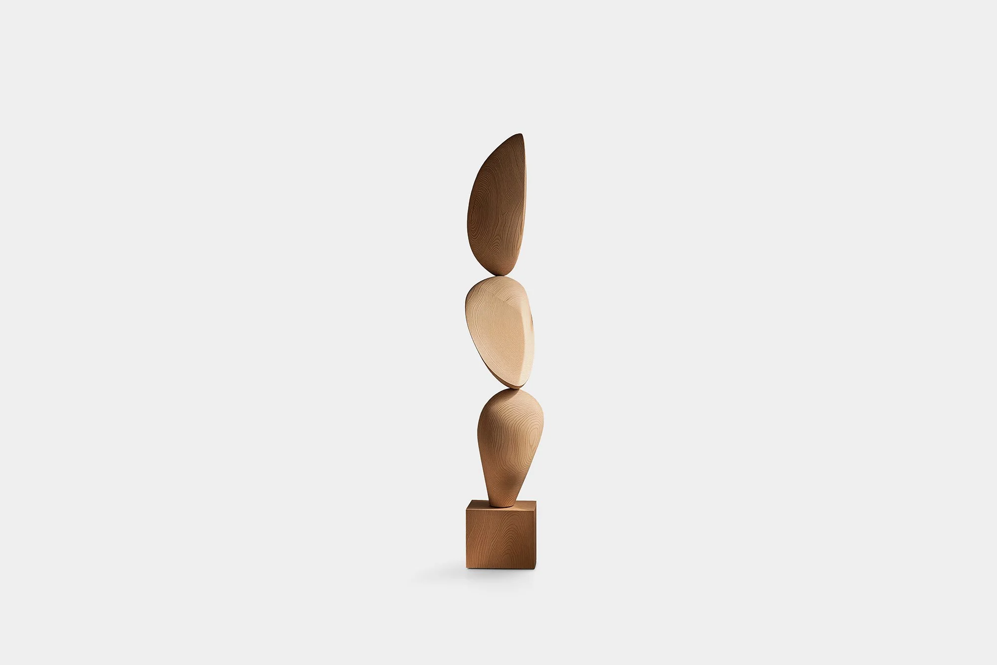 Still Stand No113 Elegant Abstract Sculpture in Light Oak Wood — 1.jpg