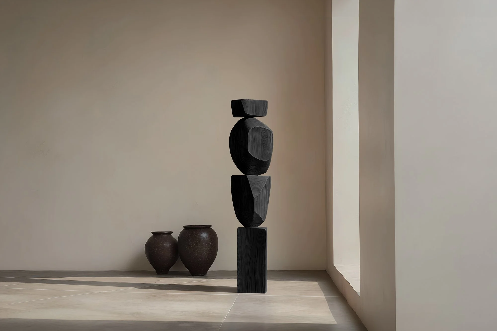 Still Stand No105 Carved Light Solid Wood Totem with Organic Form — 6.jpg