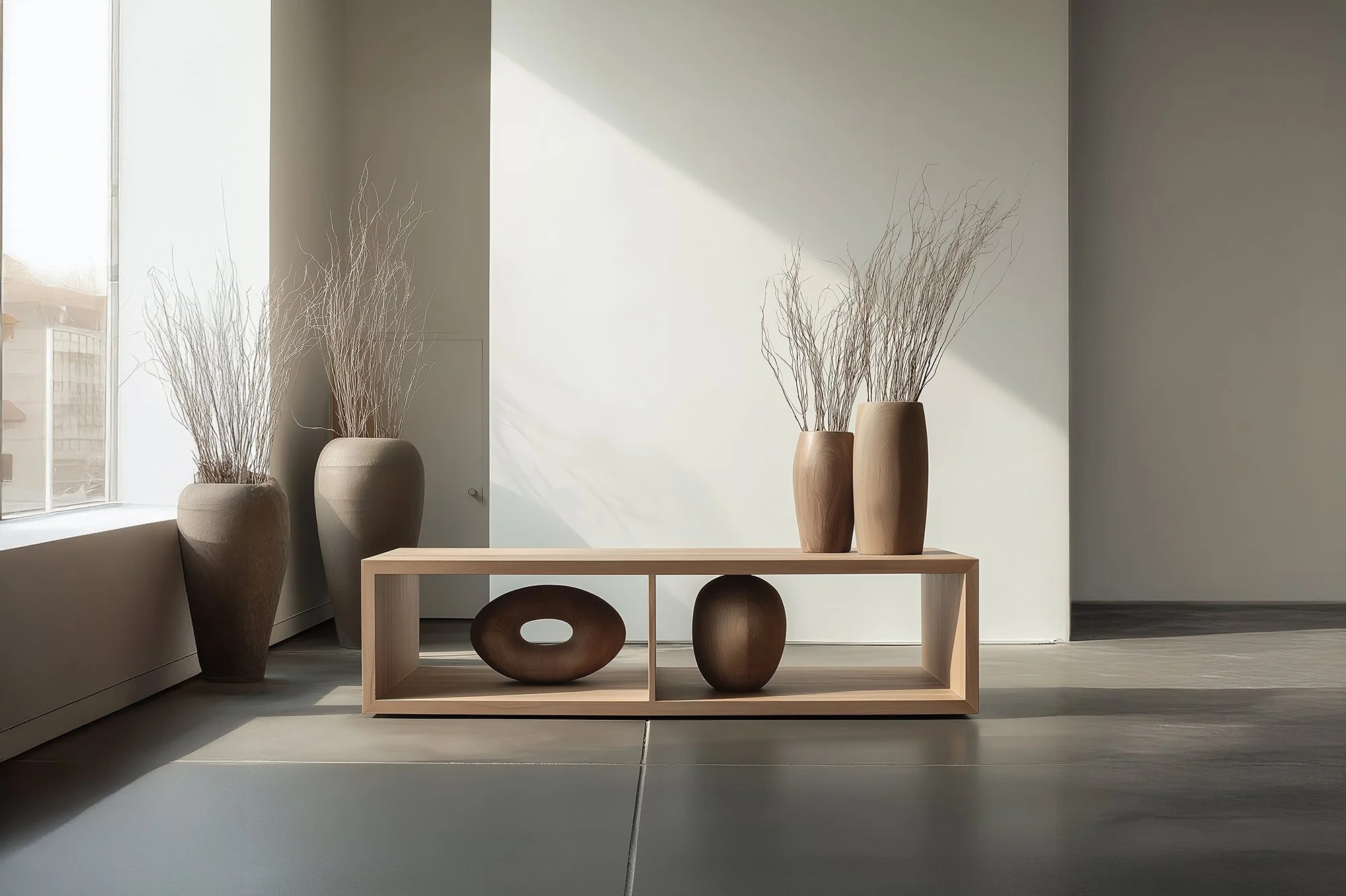 Display Console in Solid Wood, Sereno No26 Contemporary by NONO — 2.jpg