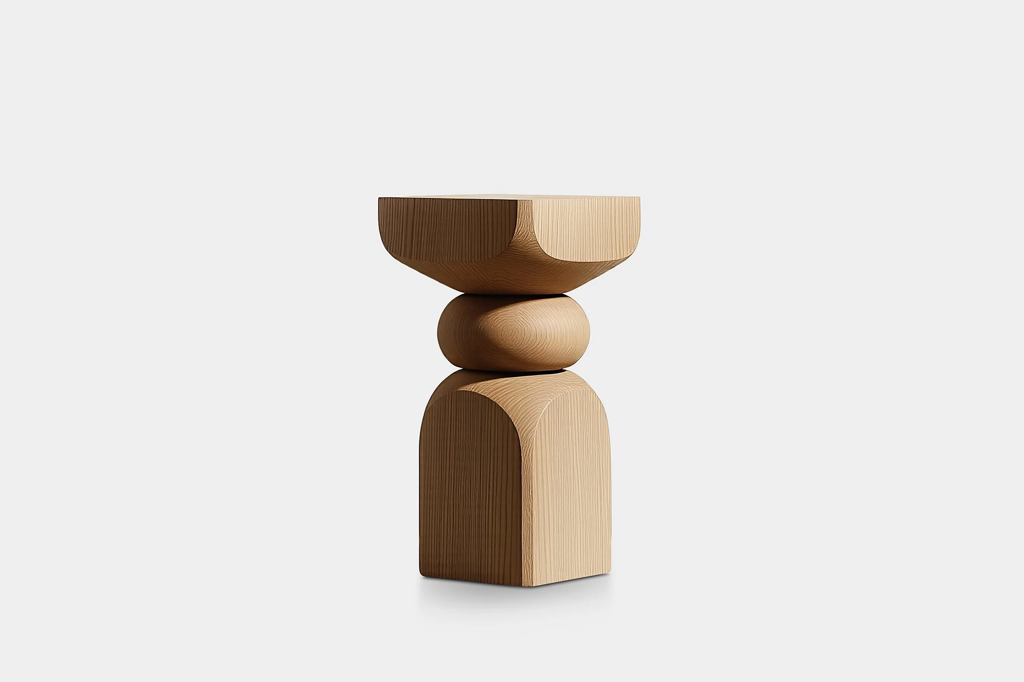 Socle No99 Stool, Wooden Contemporary Piece by NONO — 1.jpg