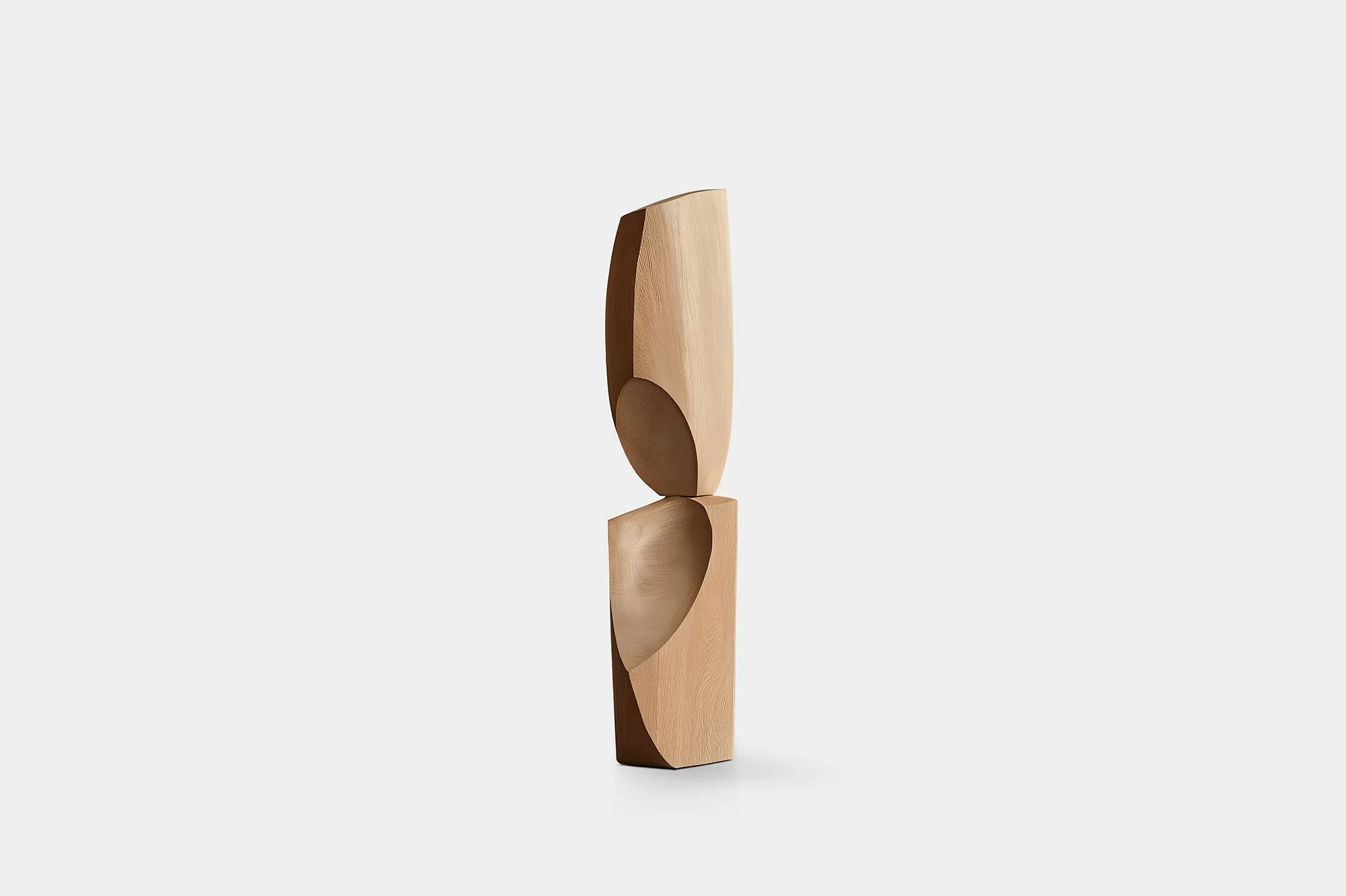 Still Stand No111 Organic Standing Sculpture in Natural Solid Wood — 1.jpg