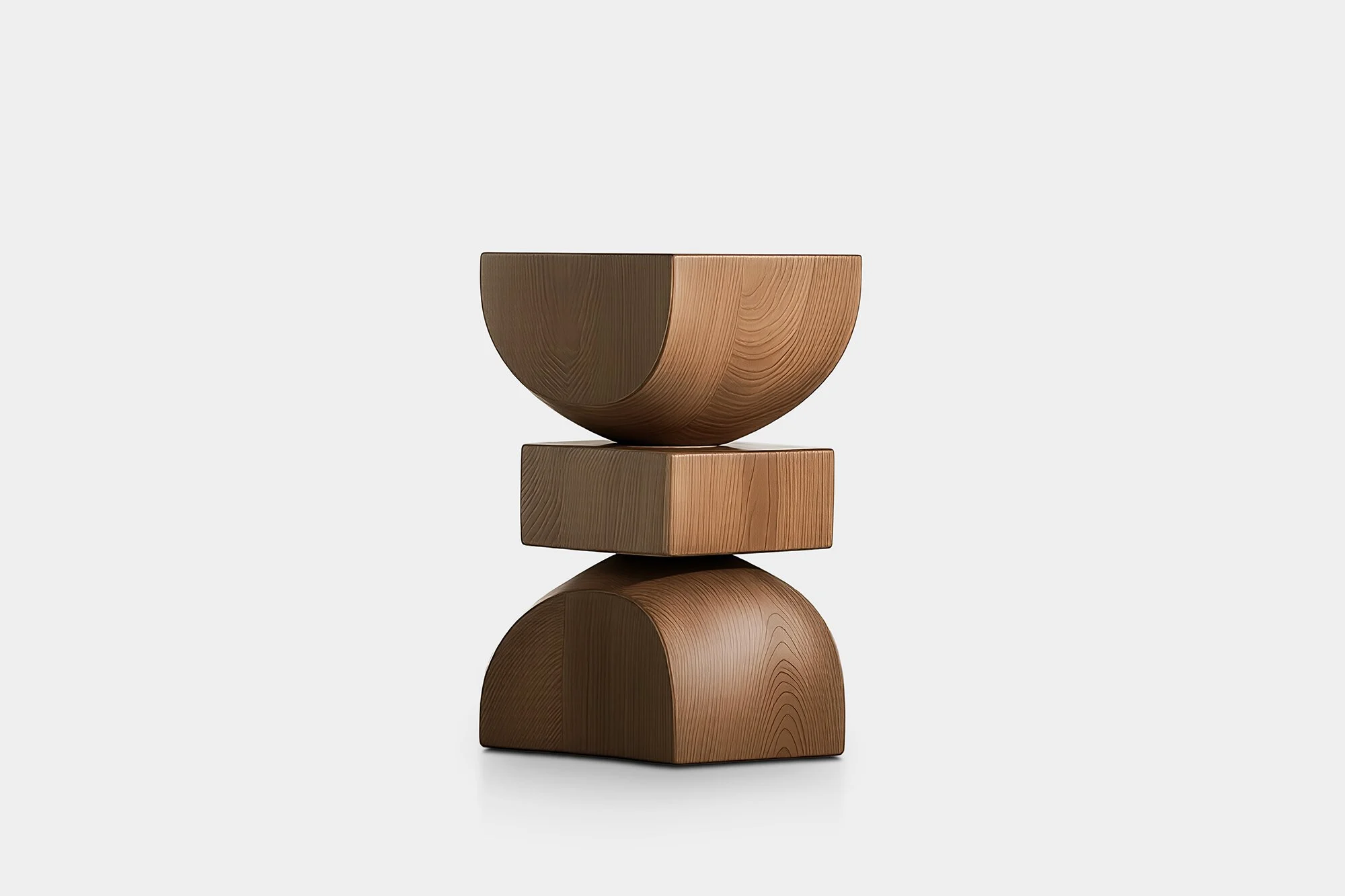 Wooden Stool Socle No112, Minimal Solid Wood Design by Joel Escalona — 1.jpg