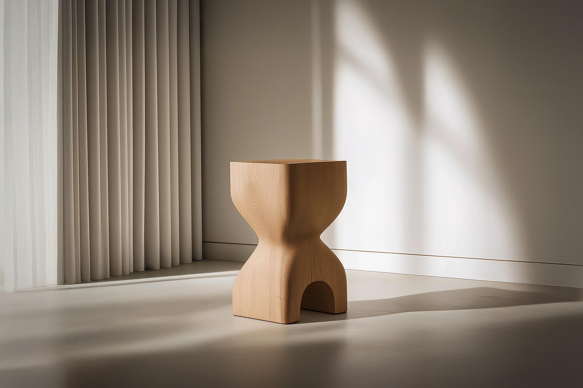 Contemporary Wooden Socle No52 Side Table, Joel Escalona Design — 2.jpg