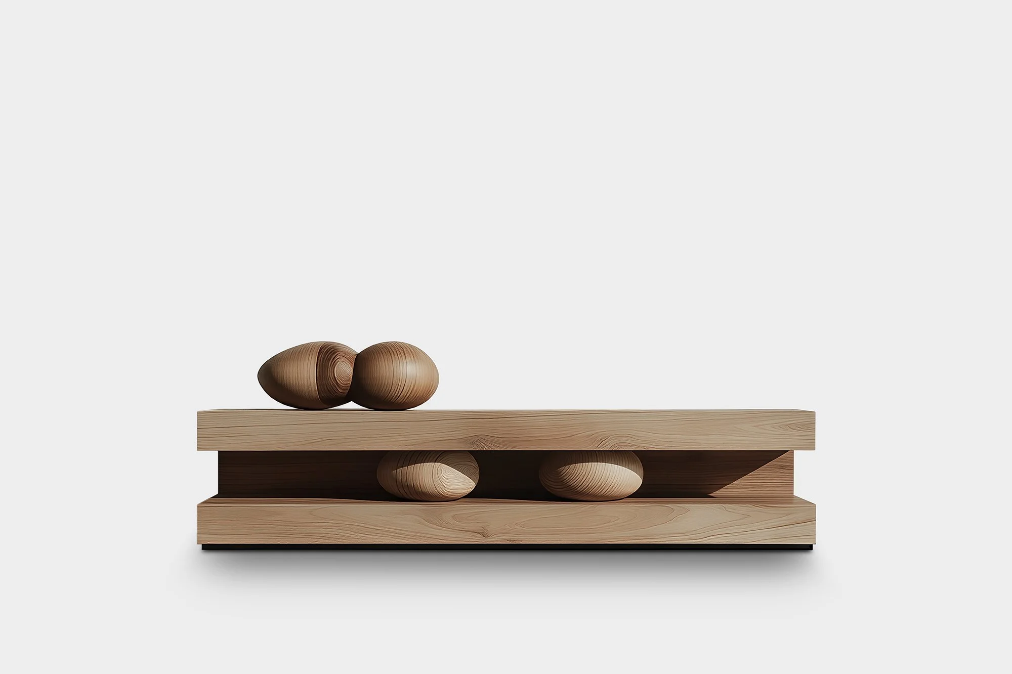 Sculptural Console Sereno No56, Solid Wood Modern Furniture by NONO — 1.jpg