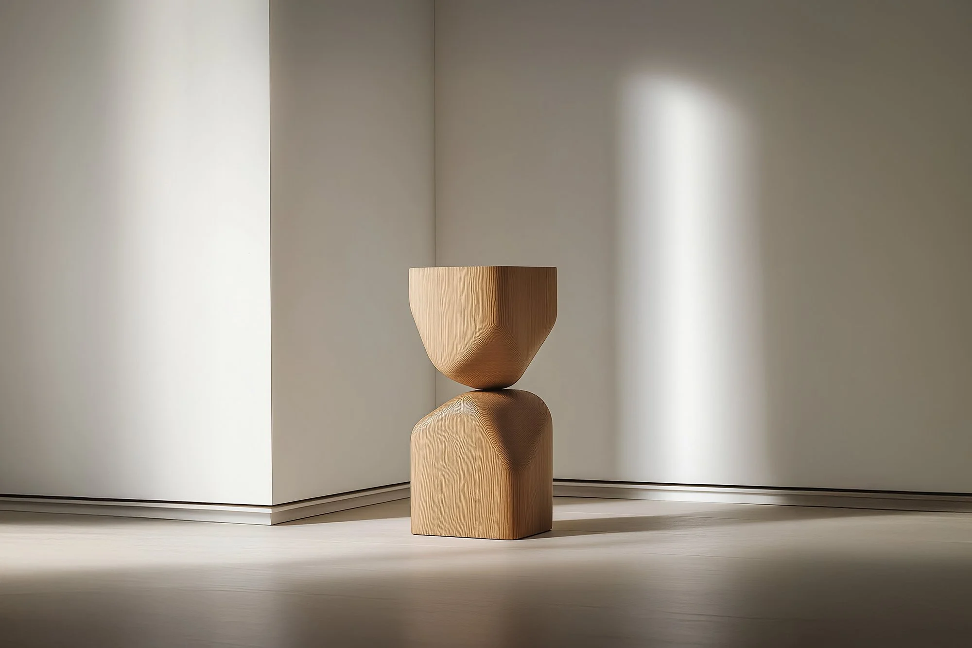 Contemporary Wooden Stool Socle No118, Joel Escalona Design — 2.jpg