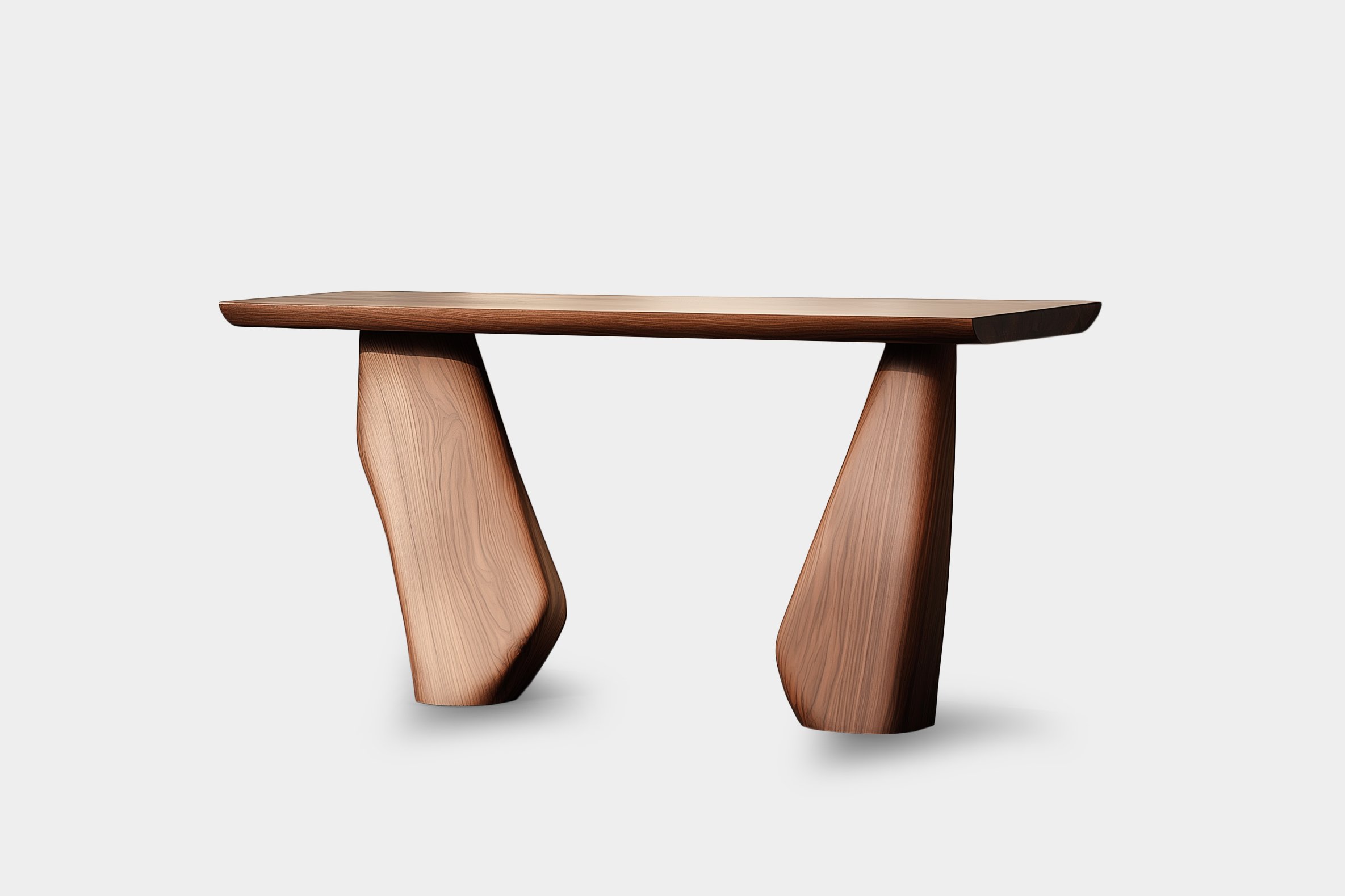 Solace No46 Narrow Table – Stone-Like Legs in Wood, by NONO — 1.jpg