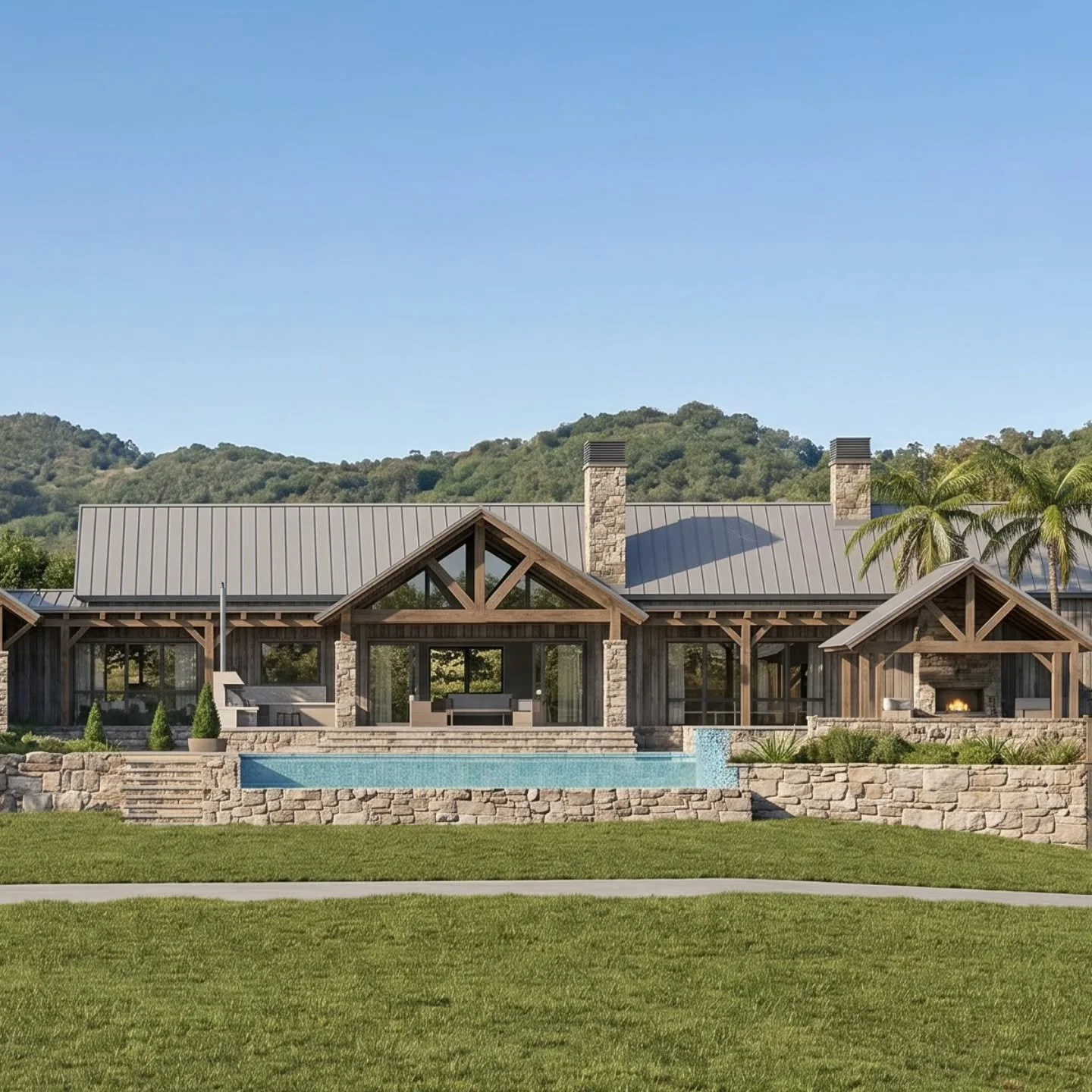 Rustic American Farm house project on the drawing board for conceptual design stage. 
#americanfarmhousestyle #farmhouse #brisbanearchitect #ruralhome #homedesign