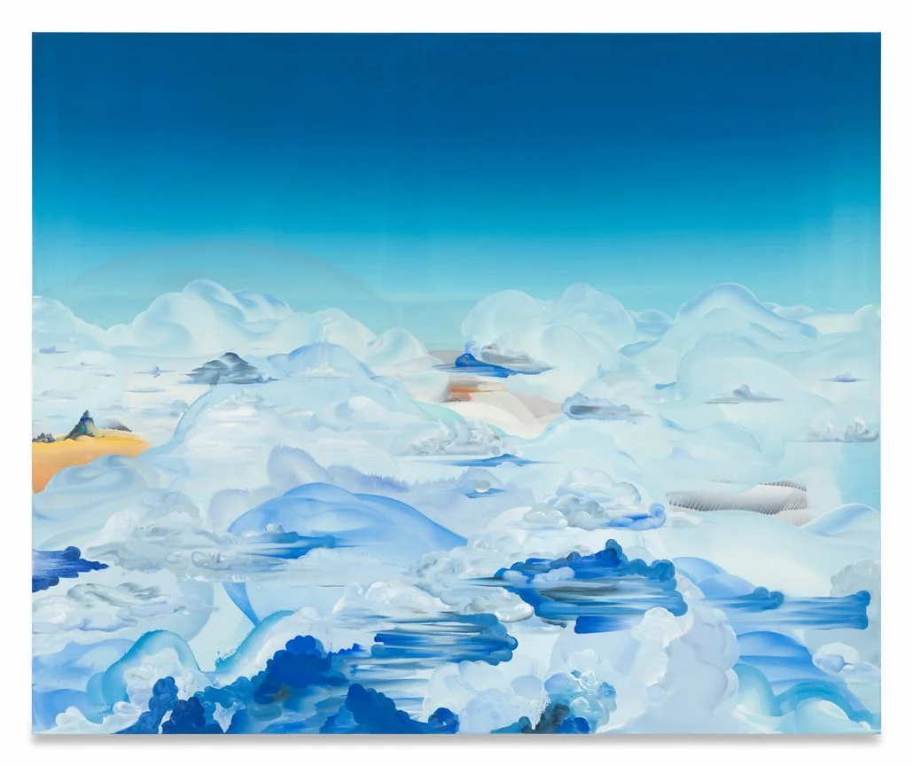 Benevolent Heights, 2025, Oil on linen, 76 x 92 inches.