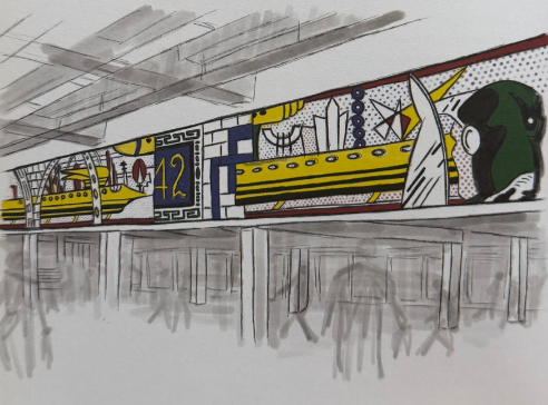 Roy Lichtenstein, Times Square Mural