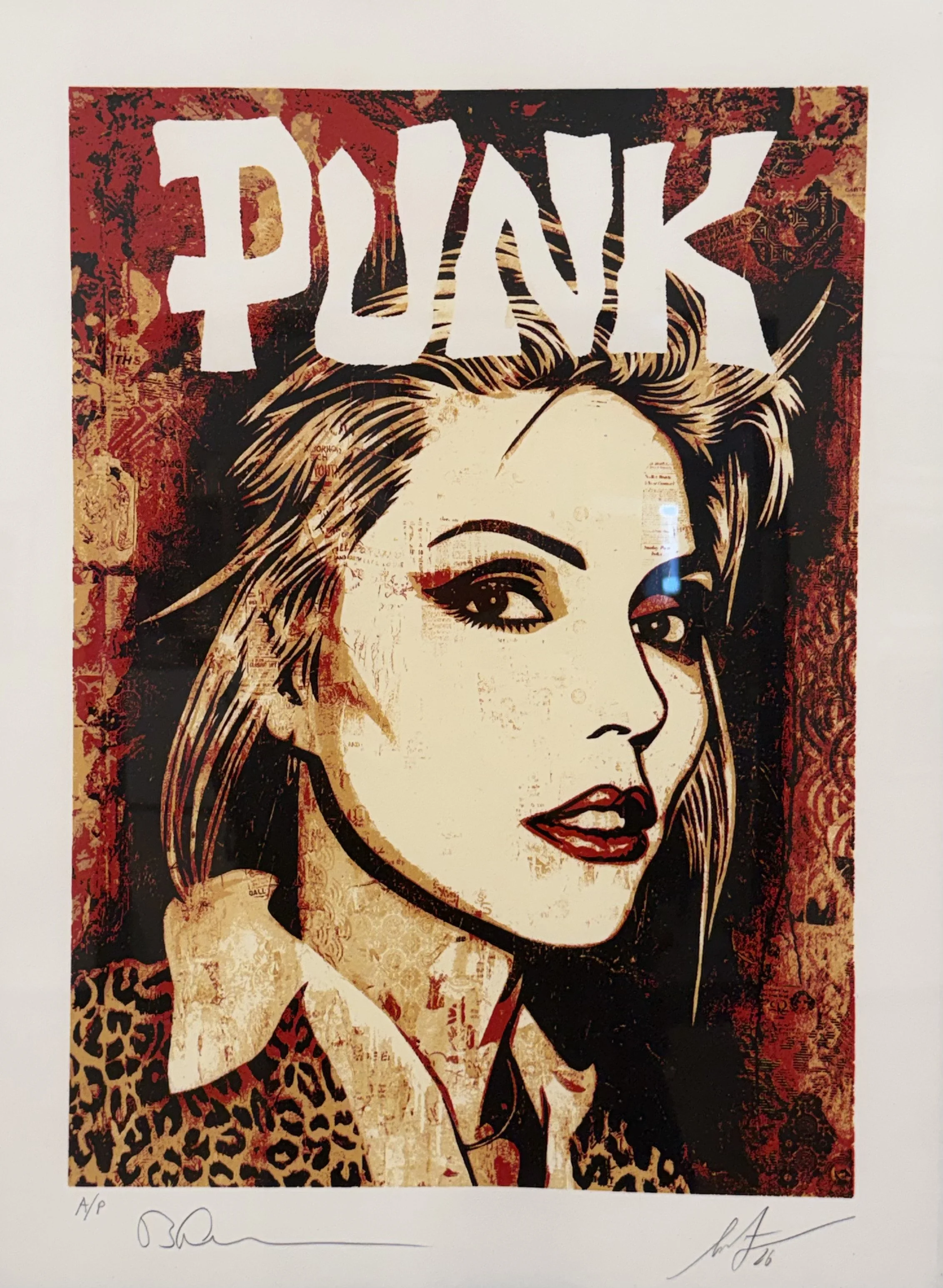 Punk 25, Shepard Fairey, original photo by Bobby Grossman, silkscreen by Gary Lichtenstein.