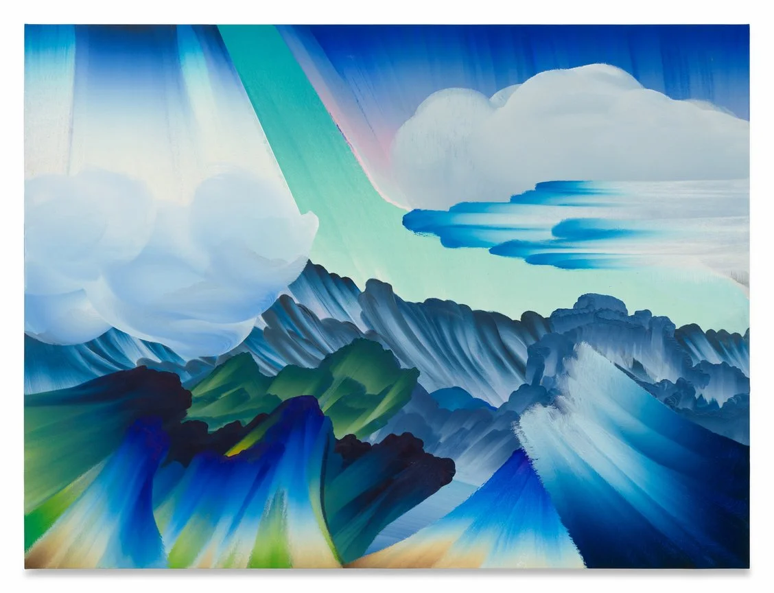 Elliott Green, Airstreams, 2026, Oil on linen, 48 x 64 inches.