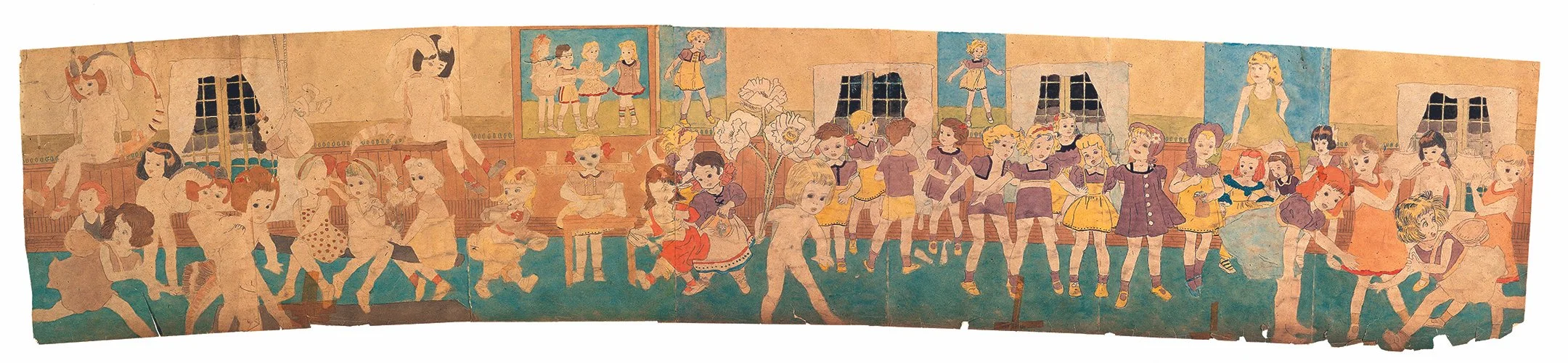 Henry Darger, page from untitled scrapbook, 1960, is part of the American Folk Art Museum’s upcoming show Self-Made: A Century of Inventing Artists