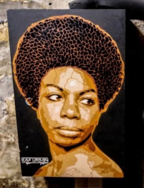 +raf urban+woman+afro