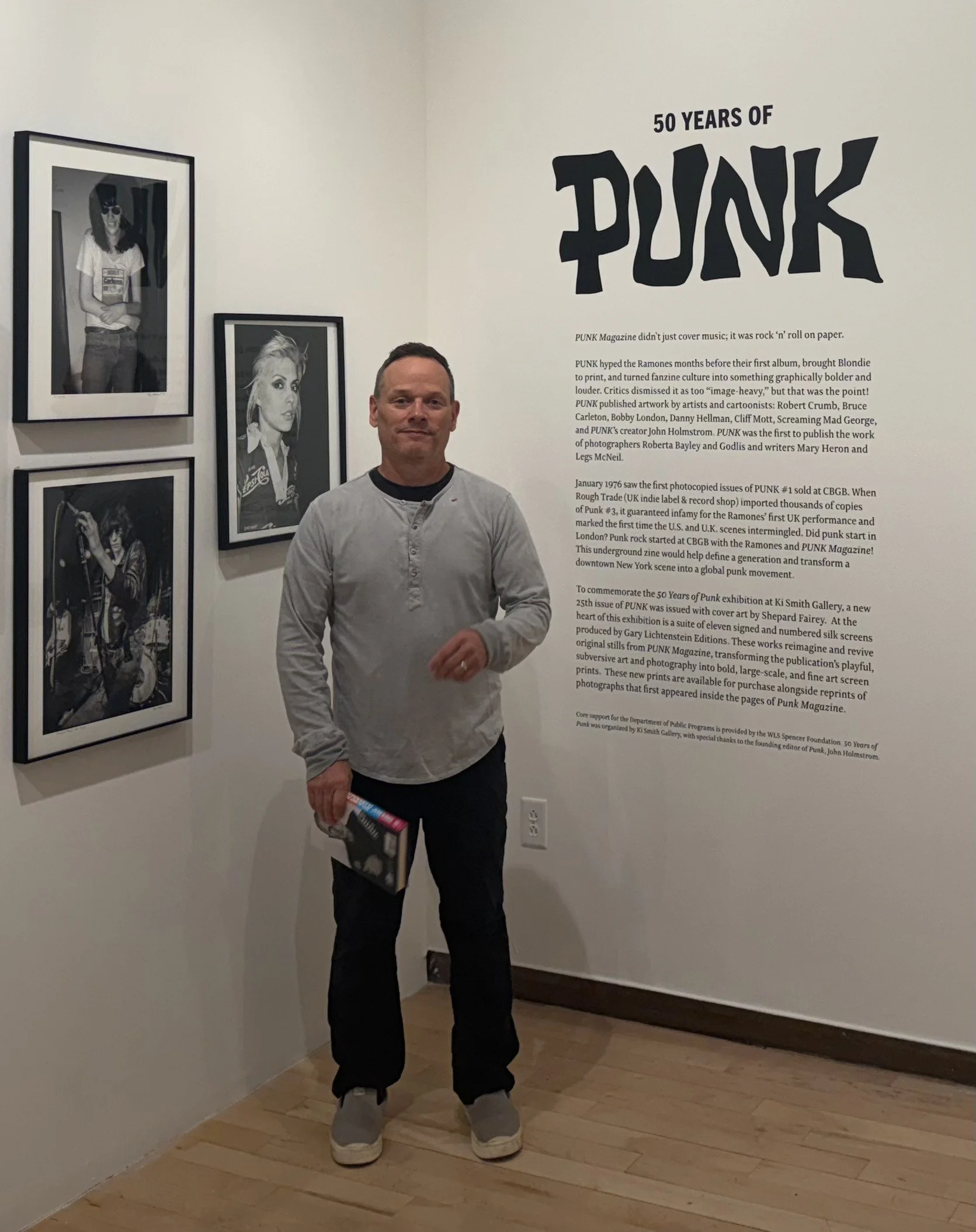 Chris Conti, creative producer at Mass MoCA's Research & Development Store, in the gallery. Photo by Lisa Freeman
