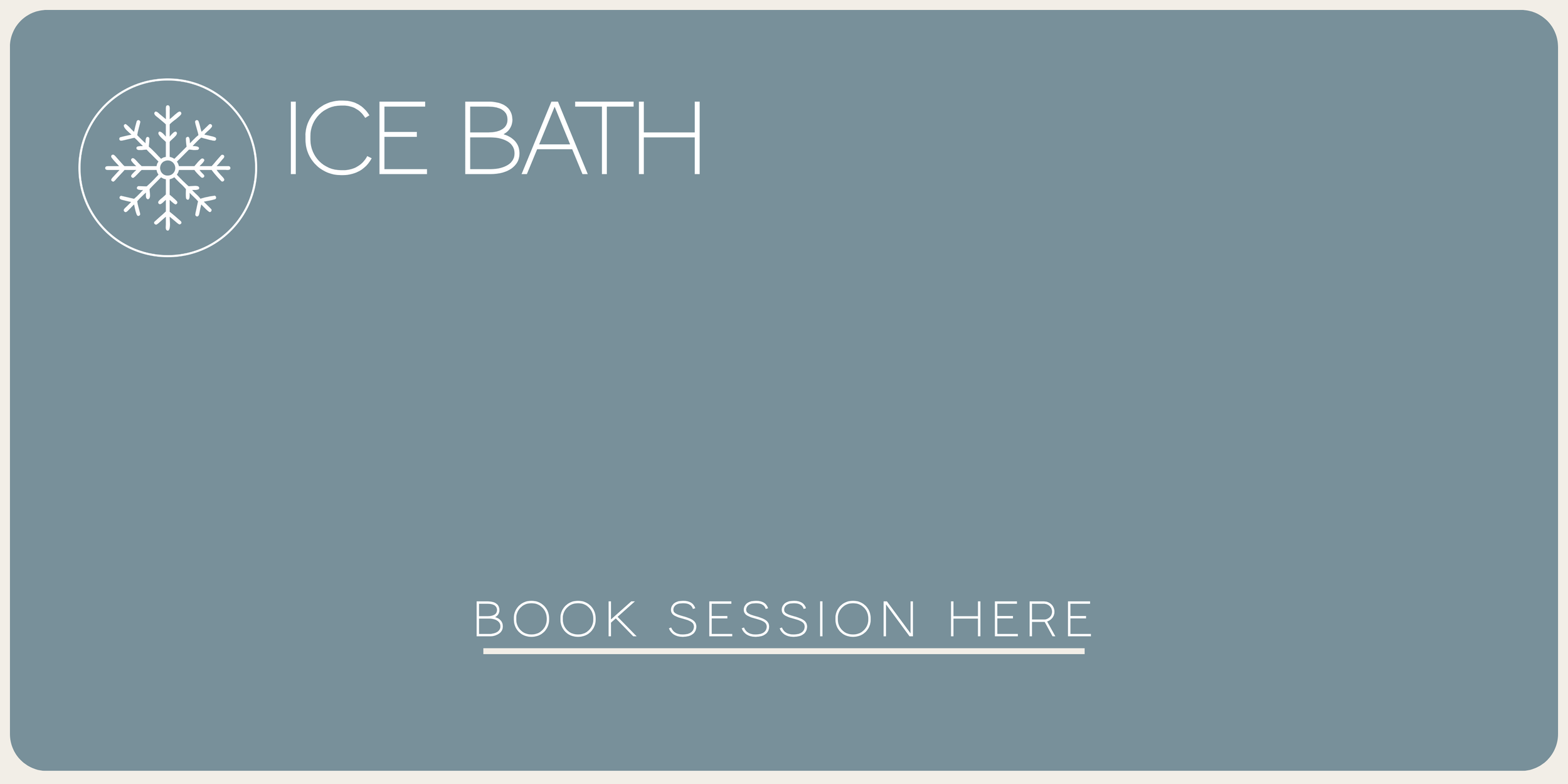 Cold-water immersion to cool down, refresh and support post-training recovery.