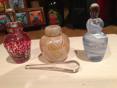 Hand-blown glass by Amita