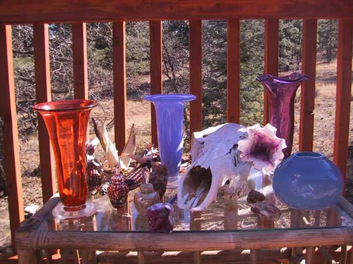 Hand-blown glass by Amita