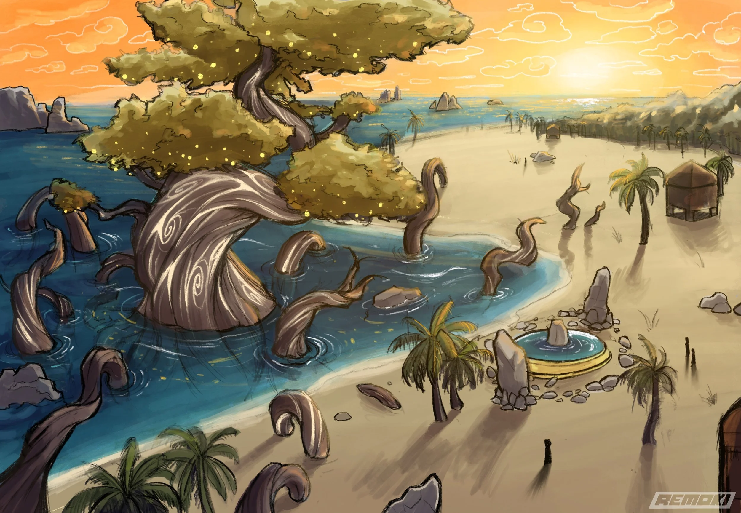 Bansai Beach - Procreate