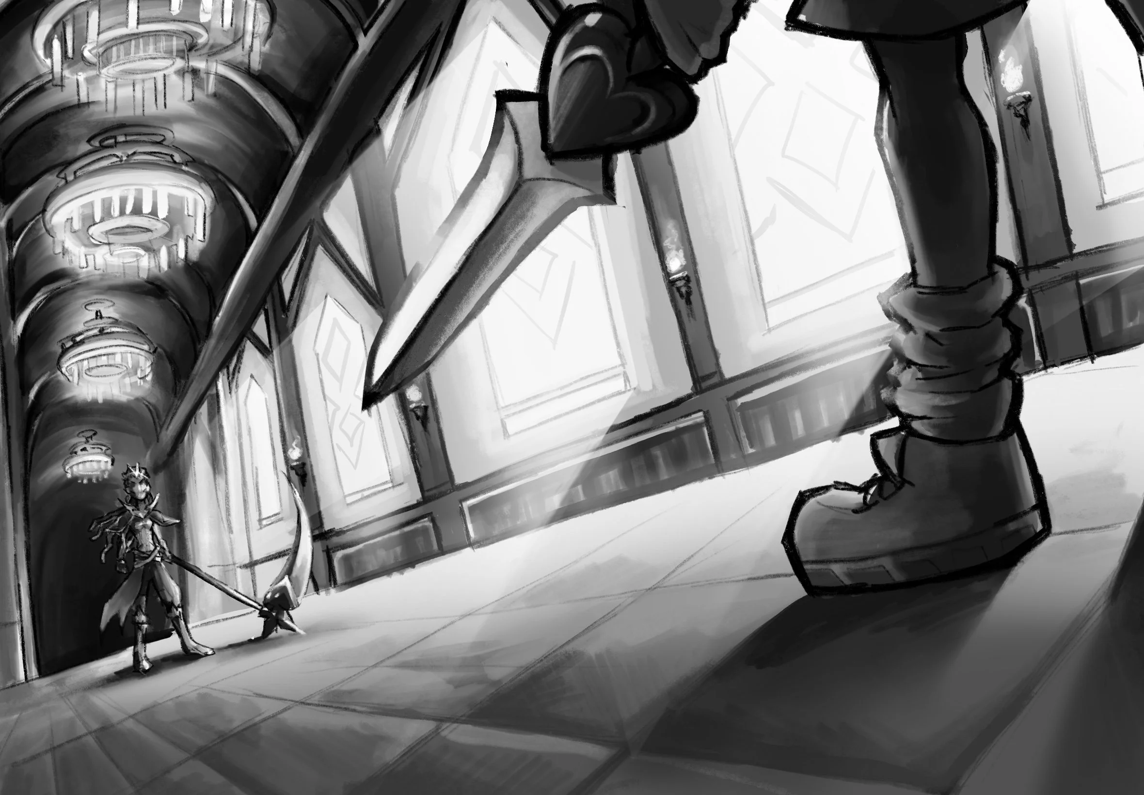 Queen of Hearts Battle Concept