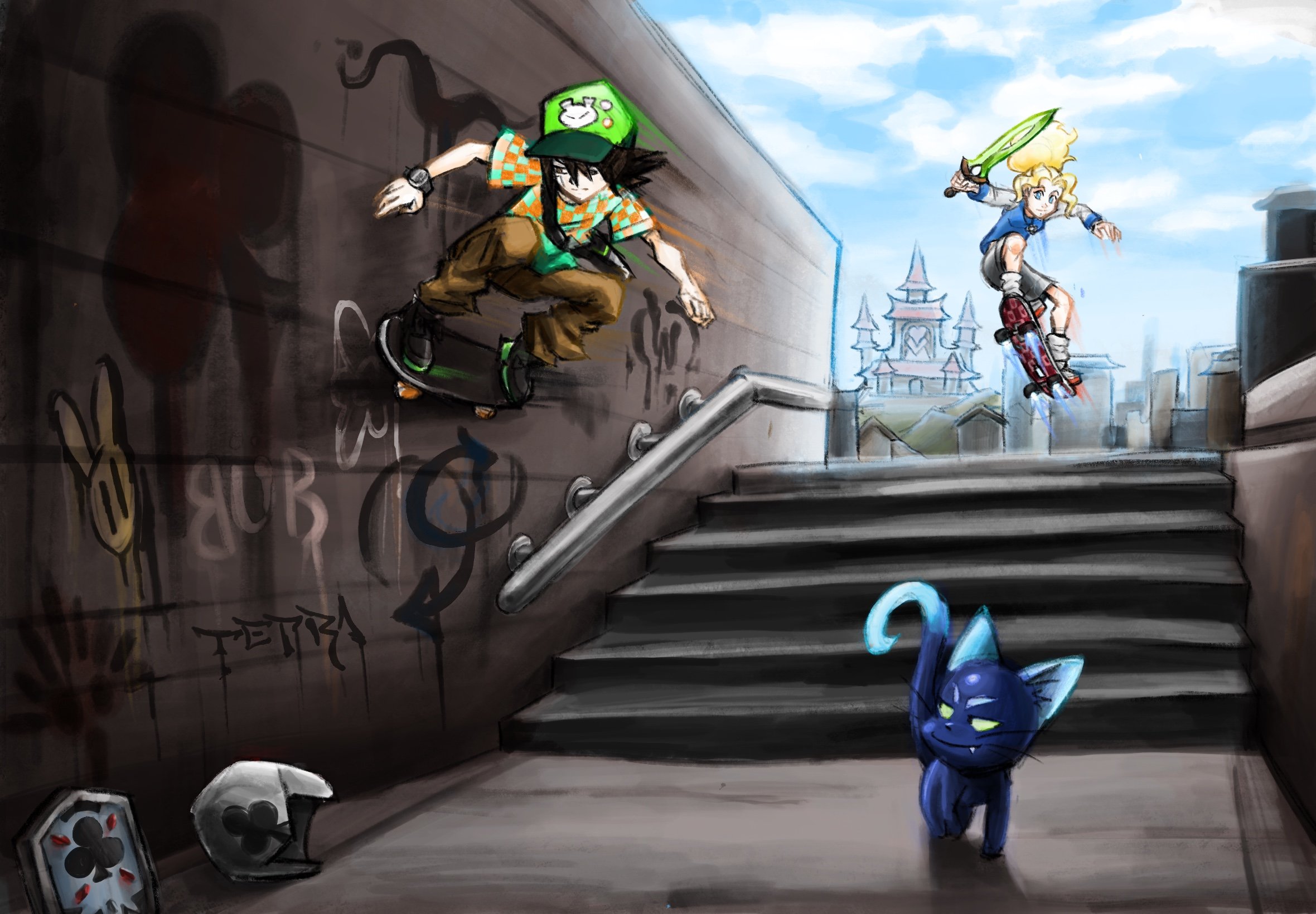 Outside Crimson Castle Concept