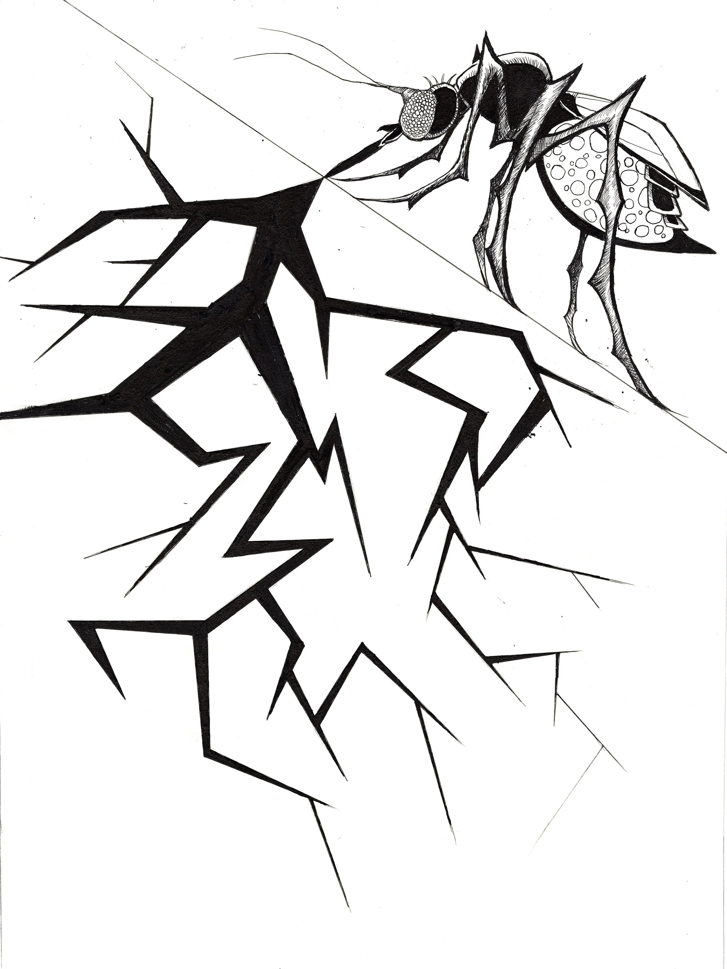 Editorial Mosquito - Pen & Ink